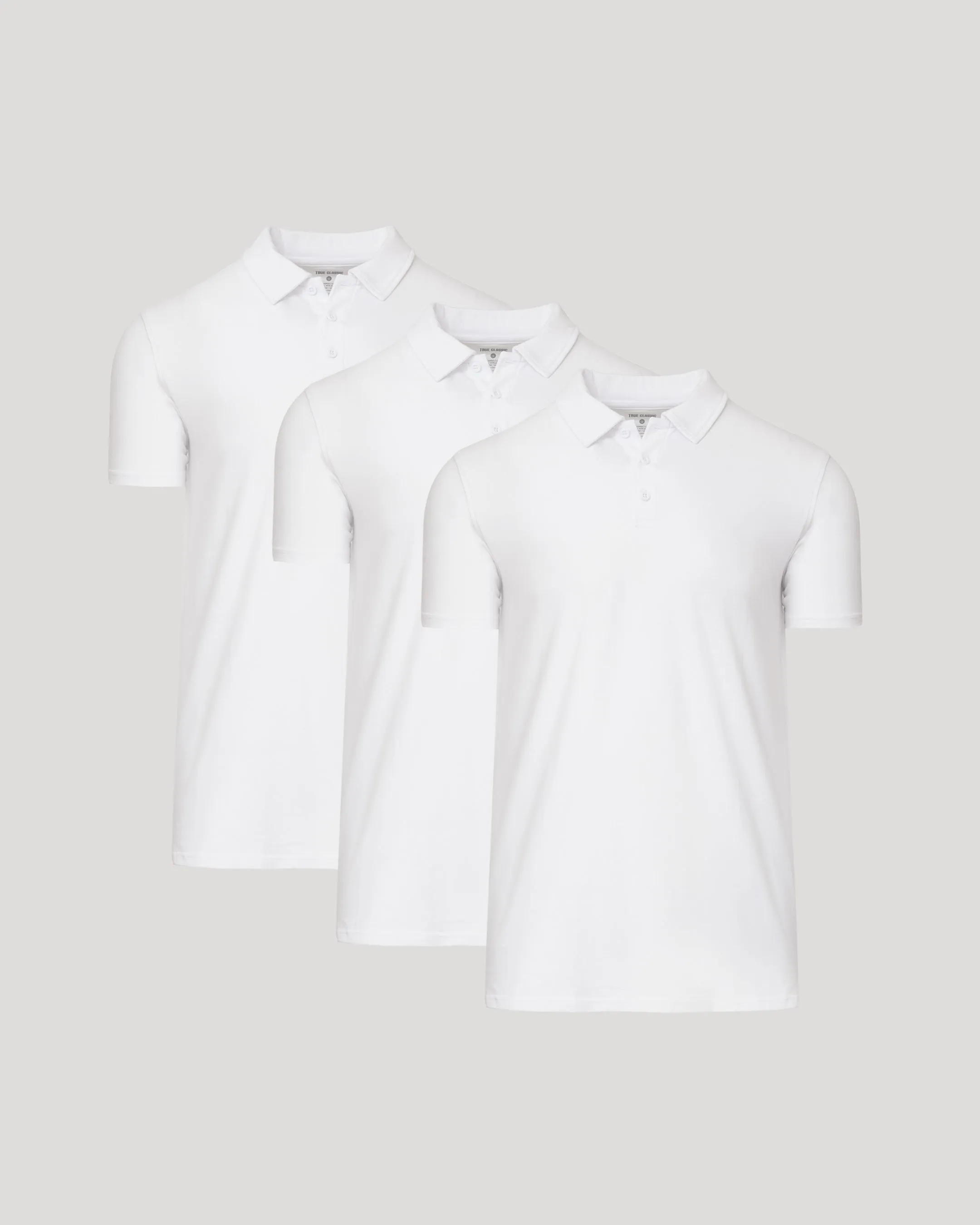 All White Tall Classic Polo 3-Pack sold by True Classic