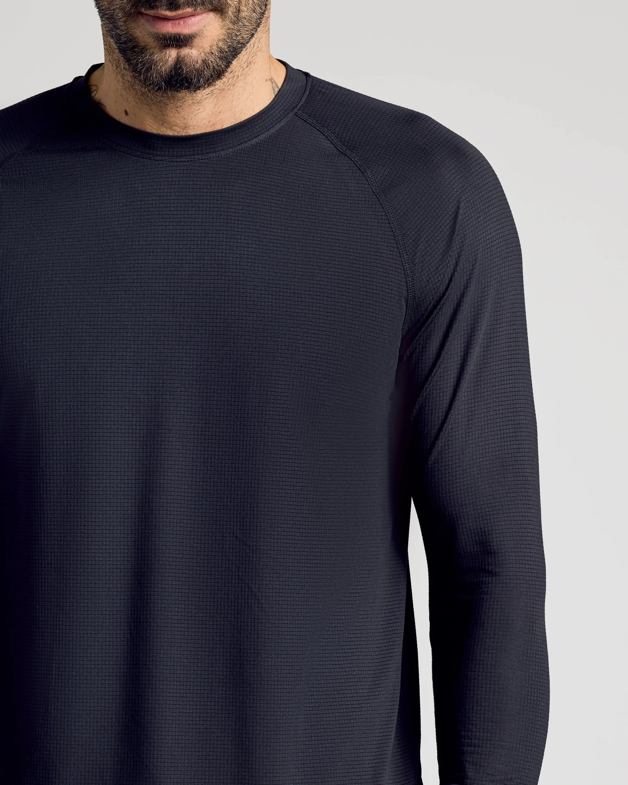 Black Long Sleeve Active Mesh Crew 3-Pack sold by True Classic product image thumbnail 4