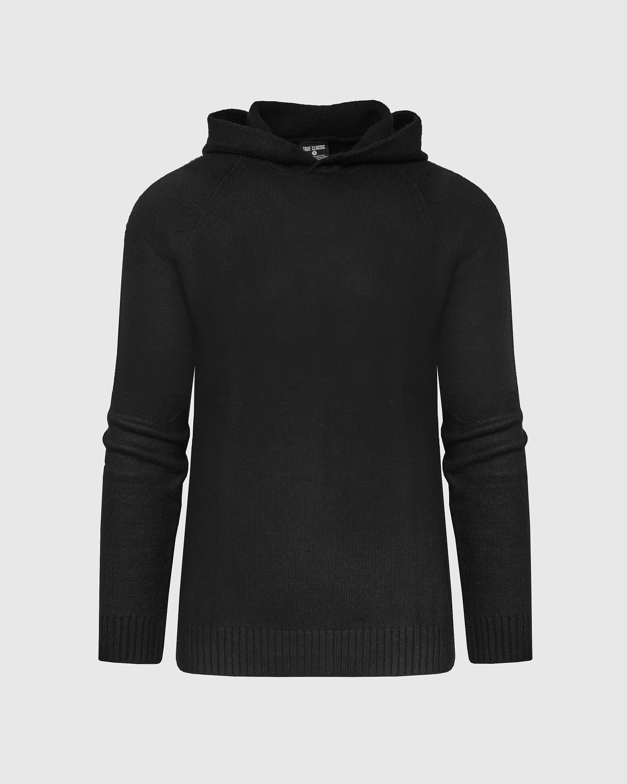 Black Sweater Hoodie sold by True Classic product image thumbnail 2