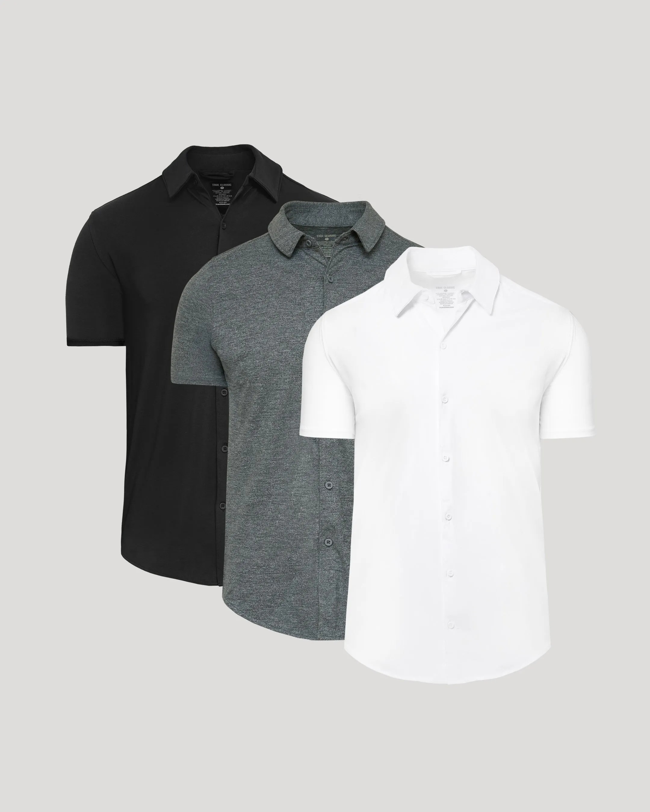 Neutral Short Sleeve Comfort Knit Shirt 3-Pack sold by True Classic