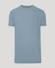 Heather Indigo Tall Straight Hem Crew Neck T-Shirt sold by True Classic