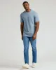Heather Indigo Tall Straight Hem Crew Neck T-Shirt sold by True Classic