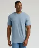 Heather Indigo Tall Straight Hem Crew Neck T-Shirt sold by True Classic