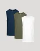 Staple Sleeveless Active Muscle Tee 3-Pack sold by True Classic