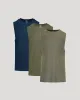 The Timeless Sleeveless Active Muscle Tee 3-Pack sold by True Classic