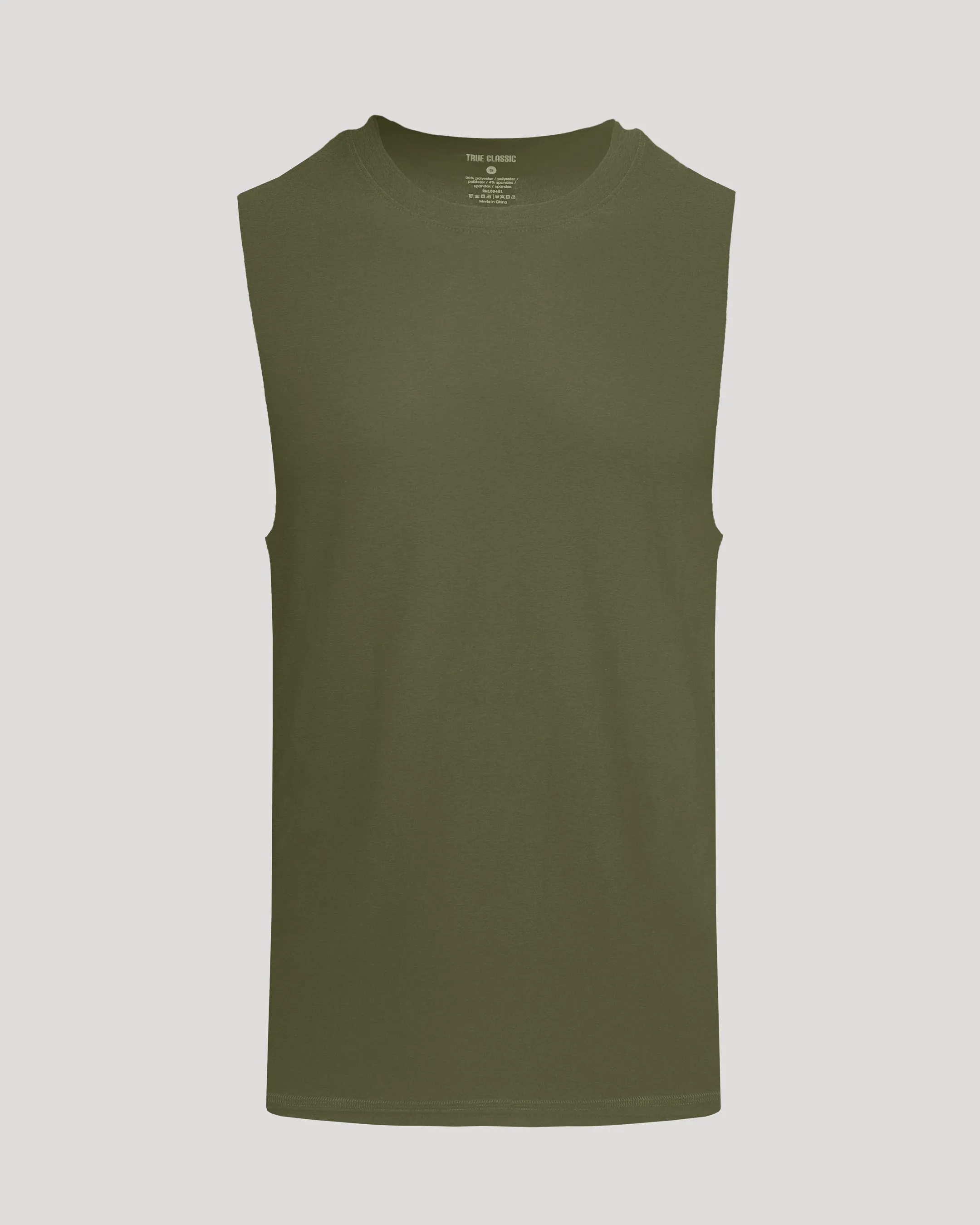 Military Green Sleeveless Active Muscle Tee sold by True Classic product image thumbnail 2