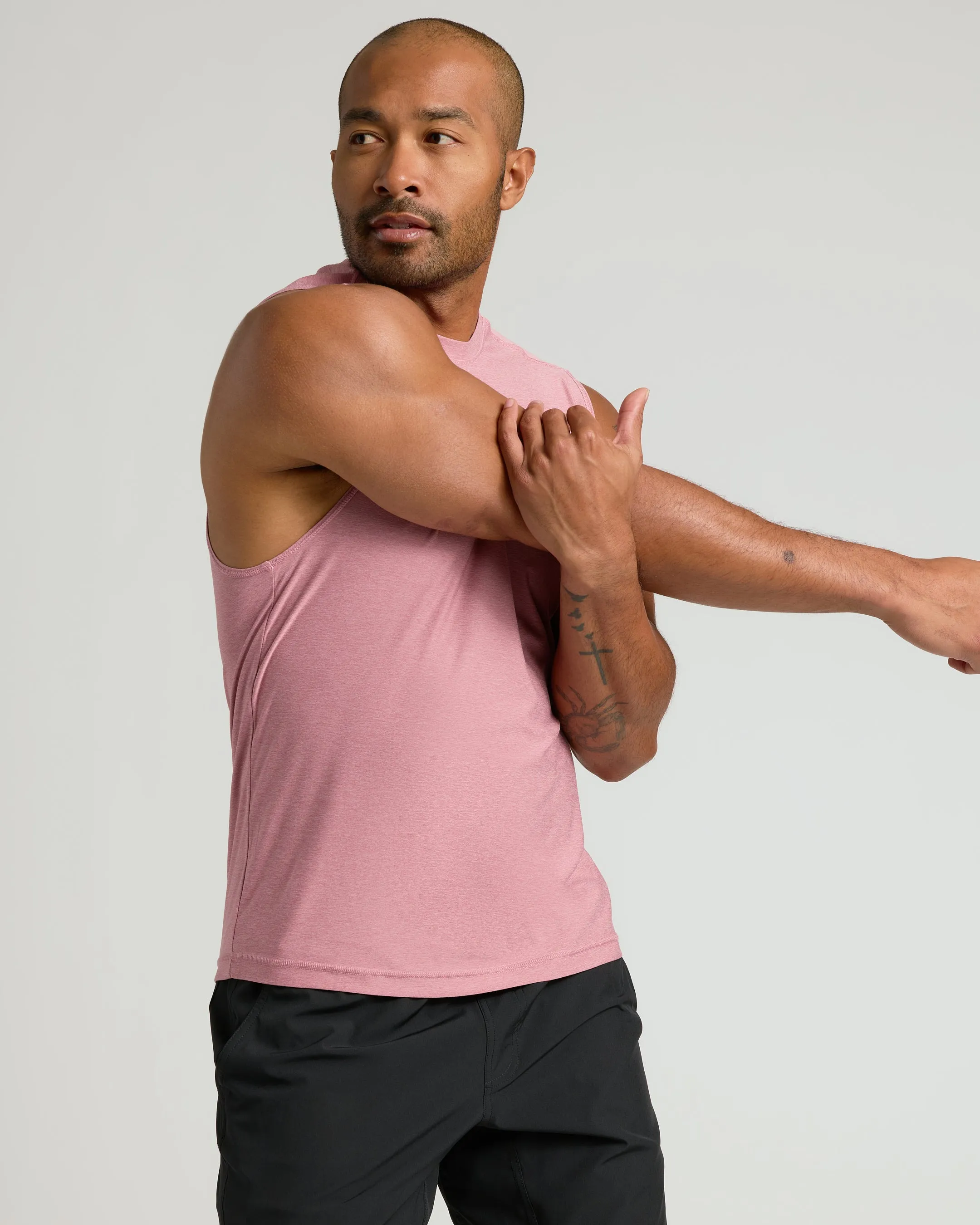 Quartz Rose Sleeveless Active Muscle Tee sold by True Classic product image thumbnail 5