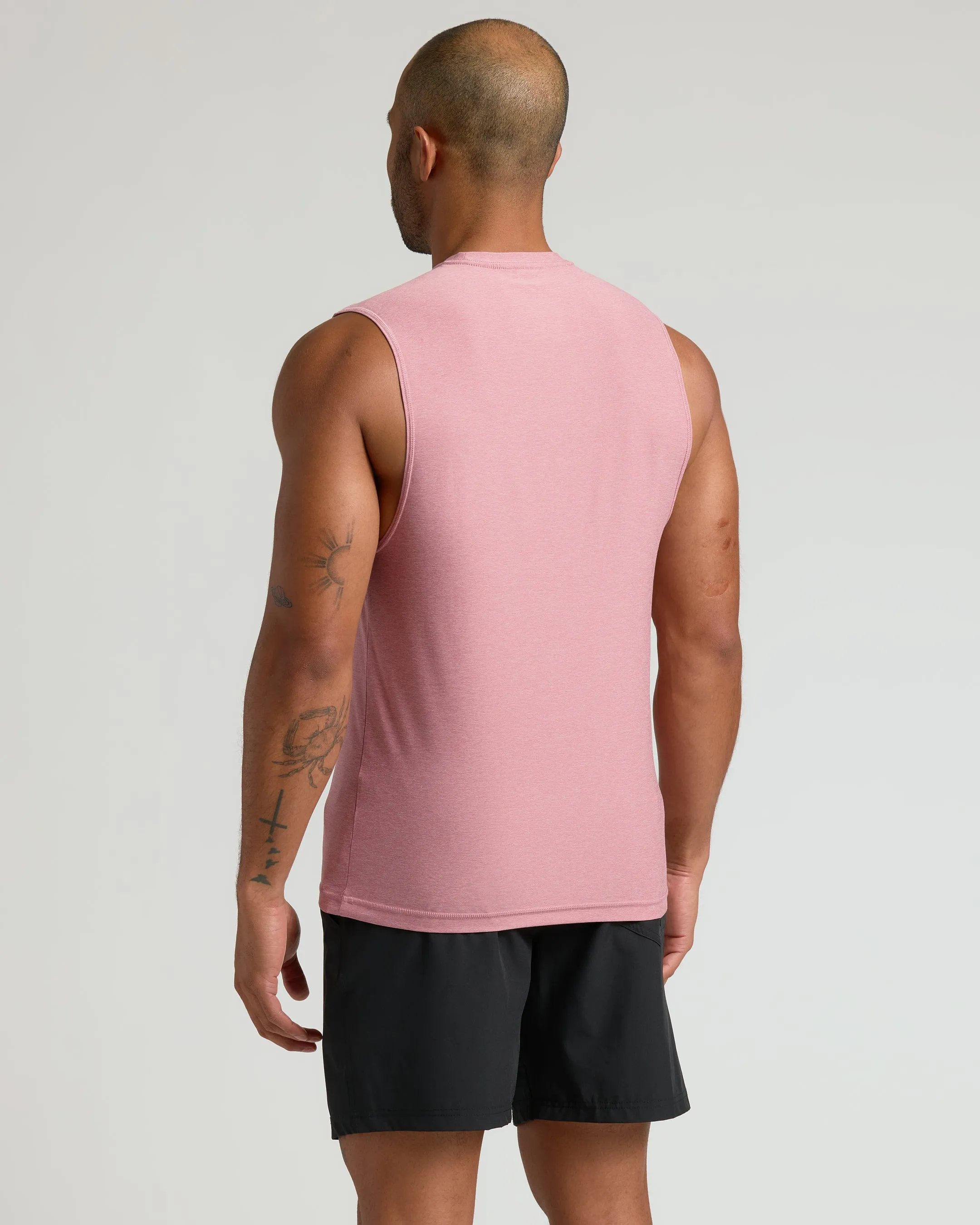 Quartz Rose Sleeveless Active Muscle Tee sold by True Classic product image thumbnail 3