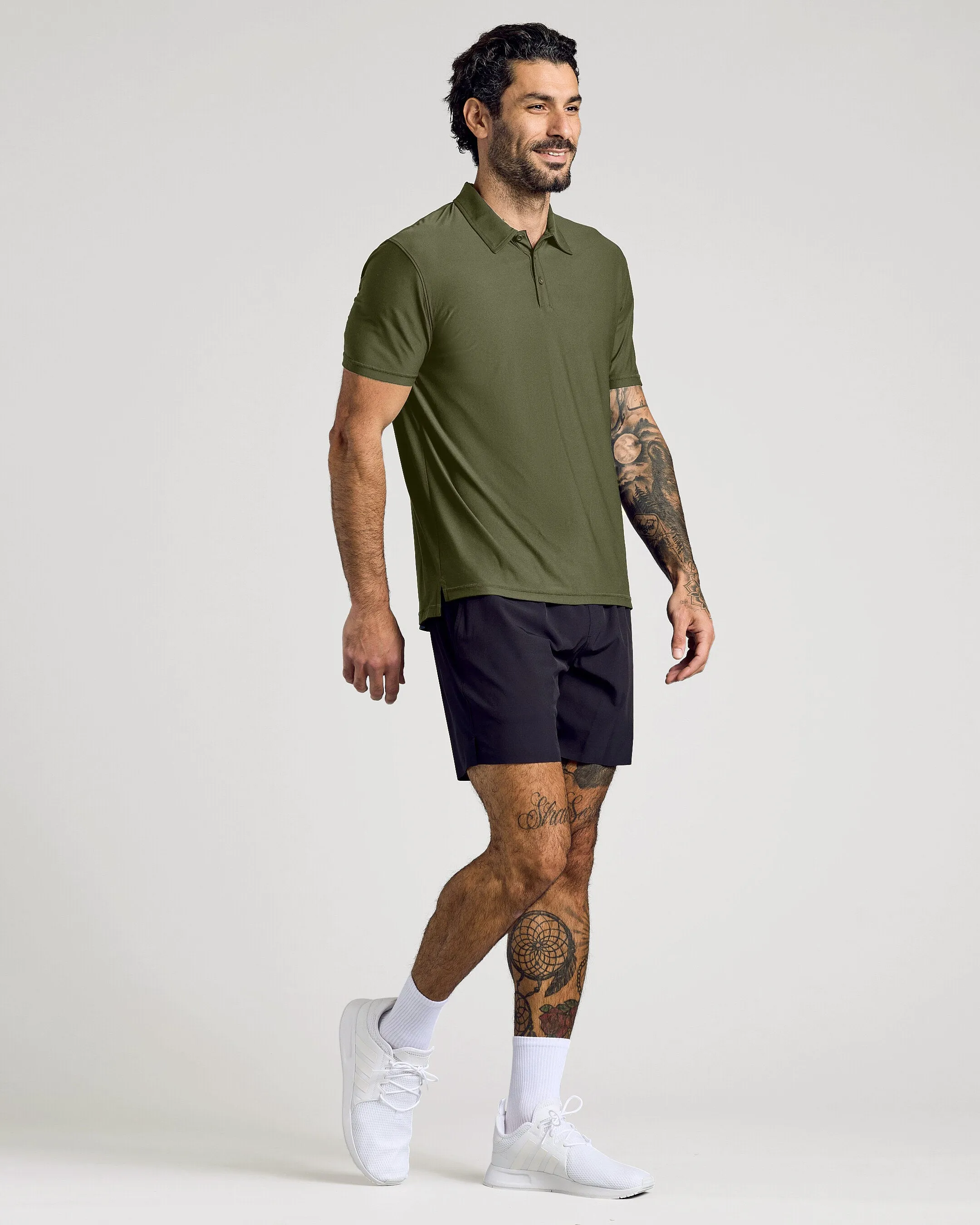 Military Green Active Polo 2.0 sold by True Classic product image thumbnail 4