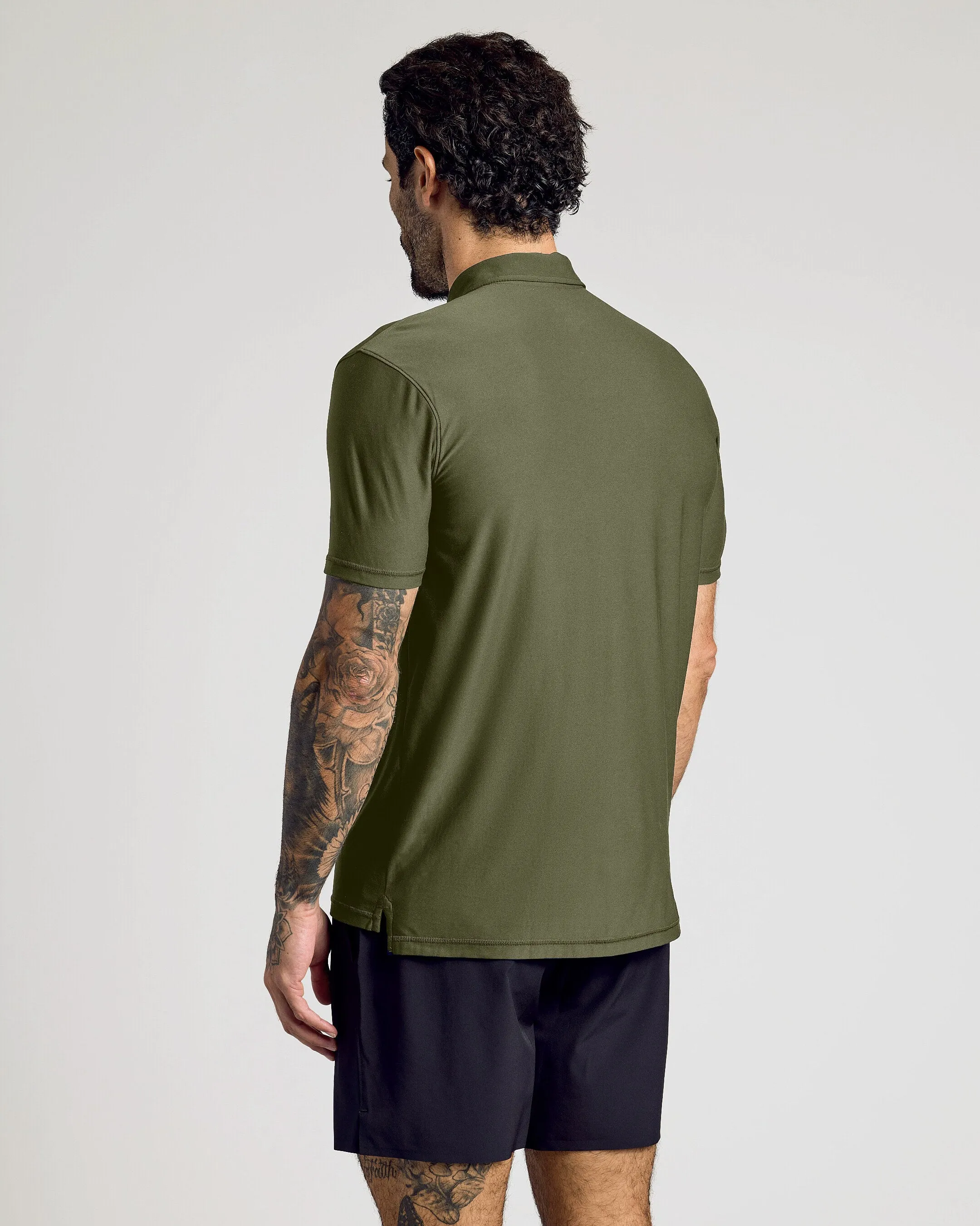 Military Green Active Polo 2.0 sold by True Classic product image thumbnail 3