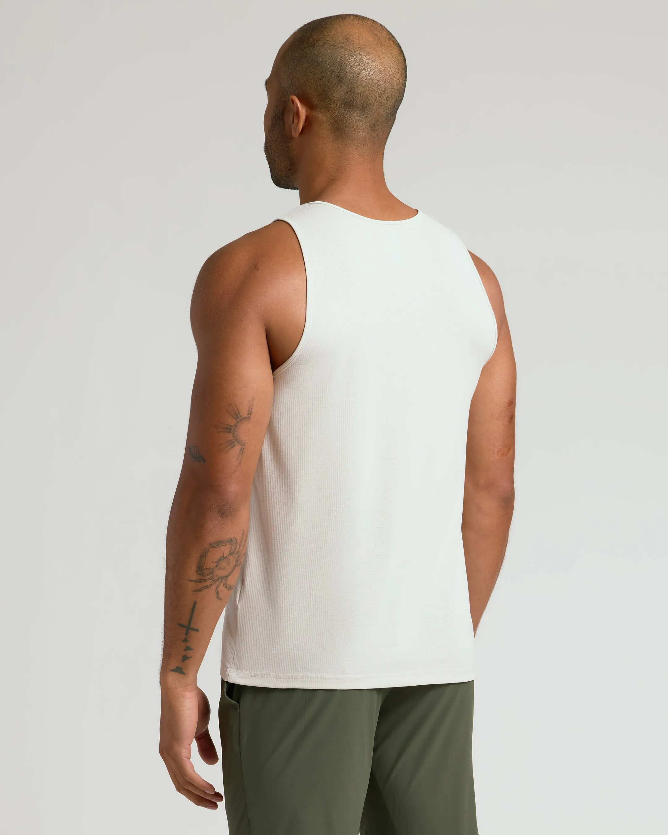 Dove Sleeveless Active Mesh Tank sold by True Classic product image thumbnail 3