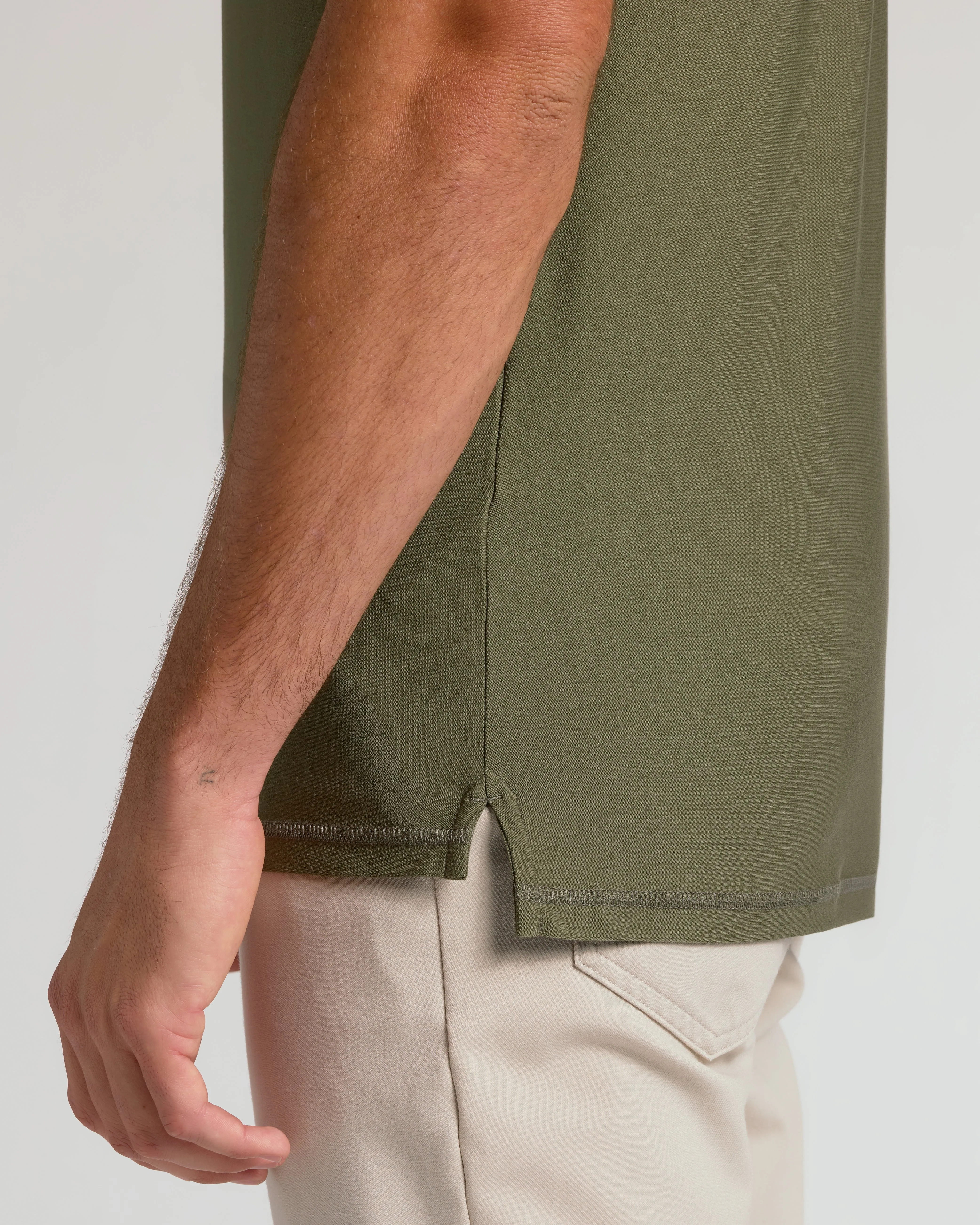 Military Green Short Sleeve Tall Active Polo sold by True Classic product image thumbnail 5