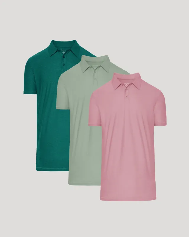Limited Spring Tall Active Polo 3-Pack sold by True Classic