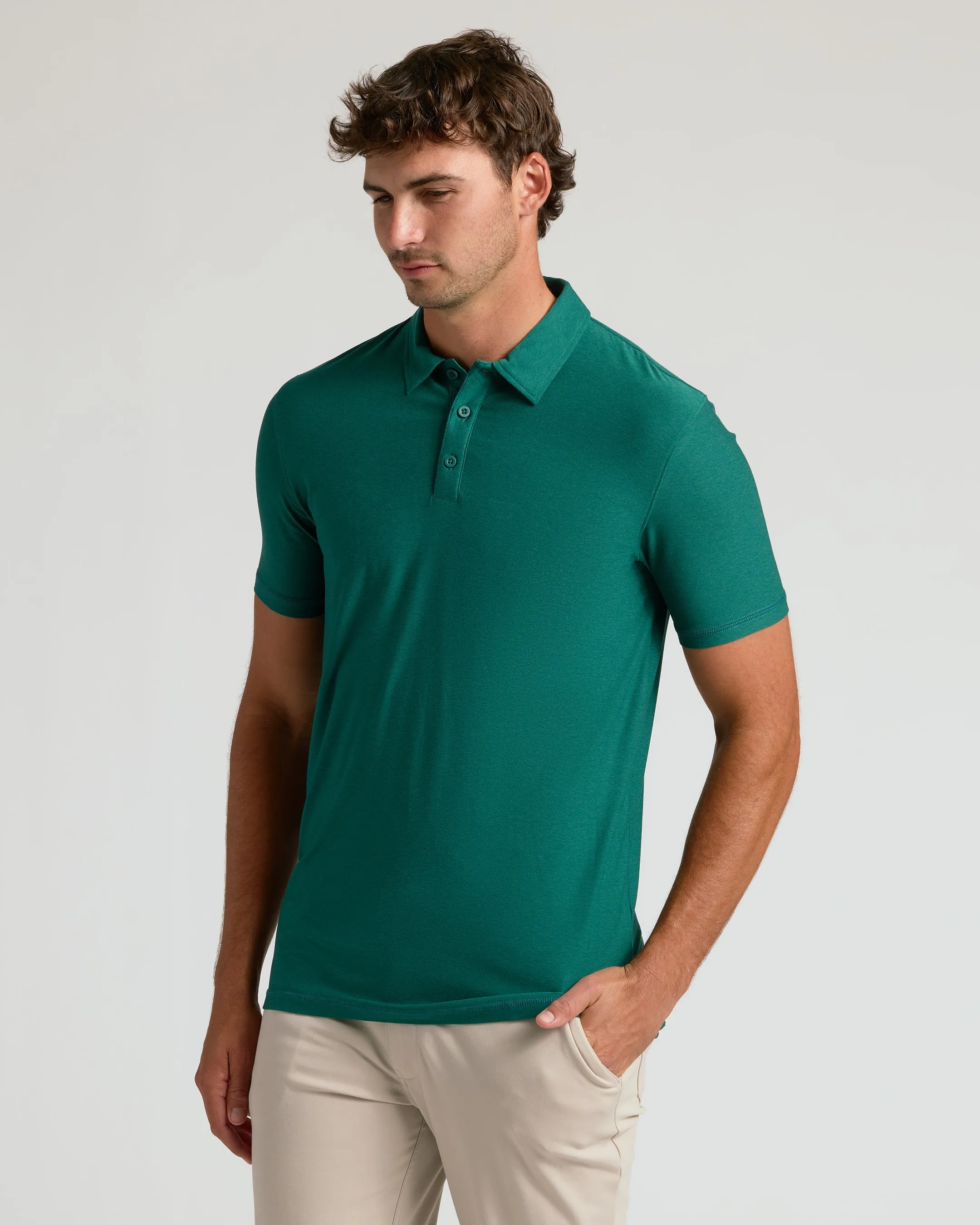 Clover Short Sleeve Tall Active Polo sold by True Classic