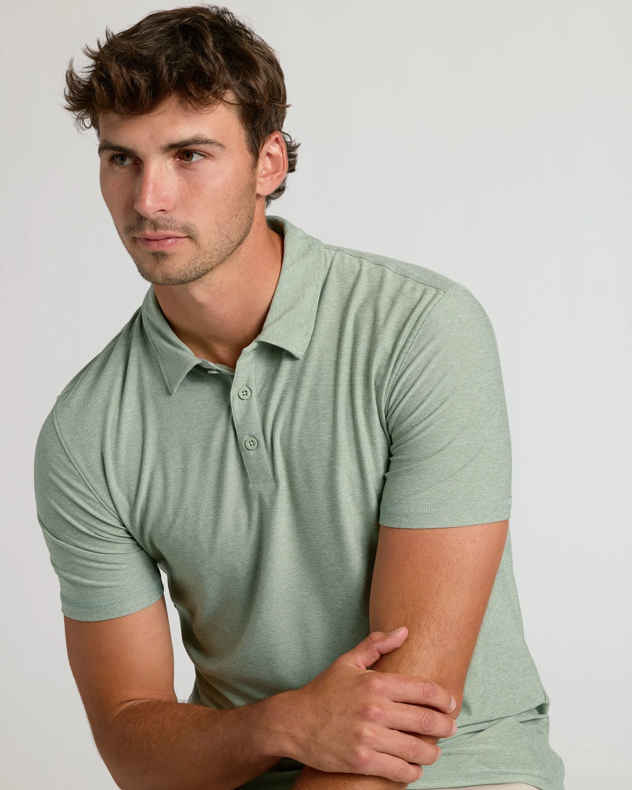 Lichen Short Sleeve Tall Active Polo sold by True Classic product image thumbnail 4