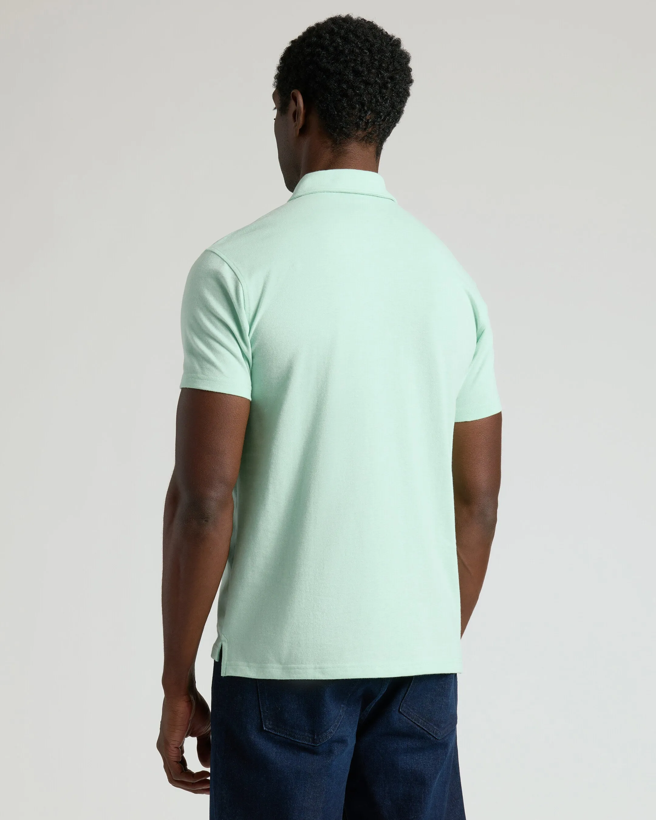 Heather Mist Short Sleeve Polo sold by True Classic product image thumbnail 3
