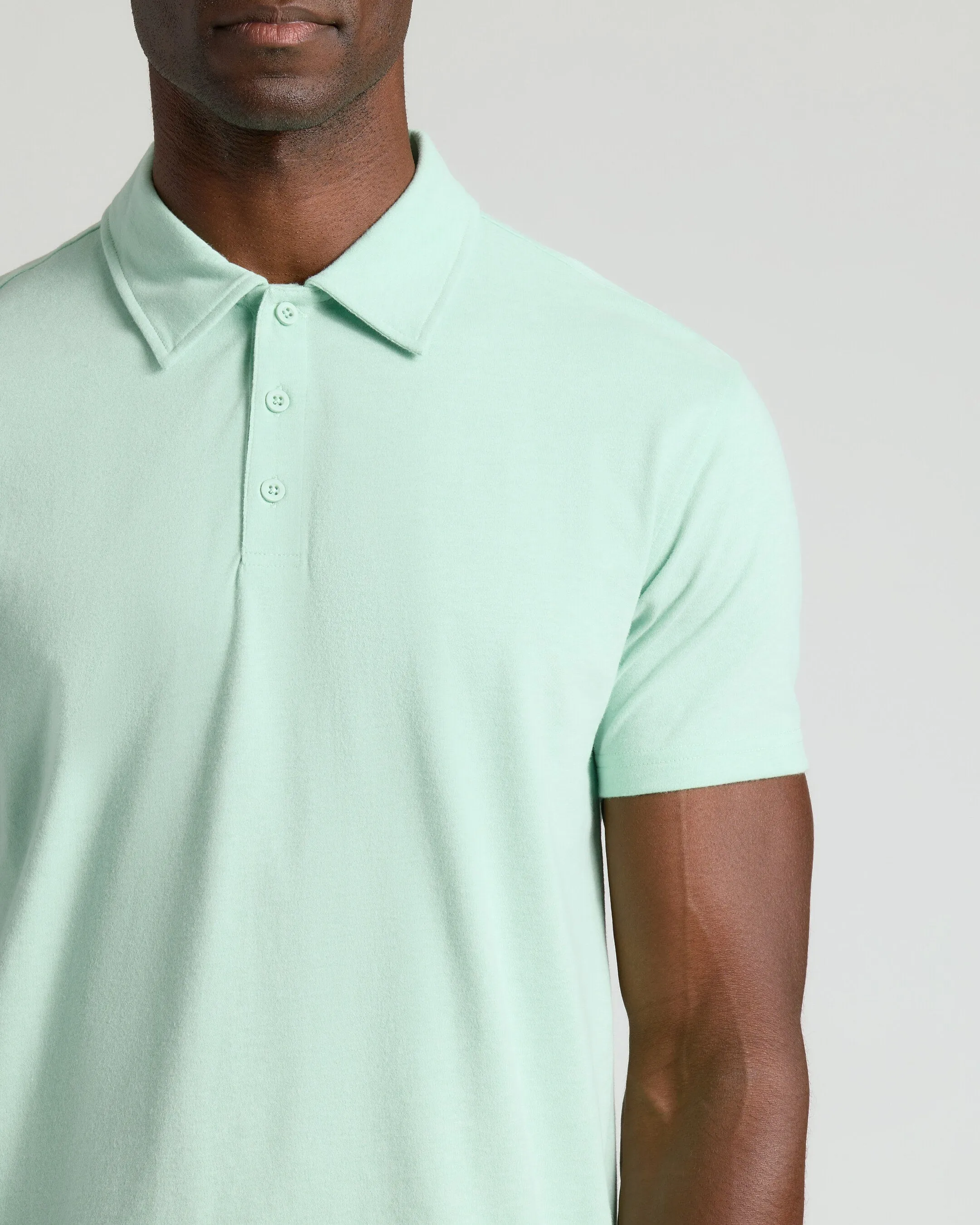Heather Mist Short Sleeve Polo sold by True Classic product image thumbnail 4