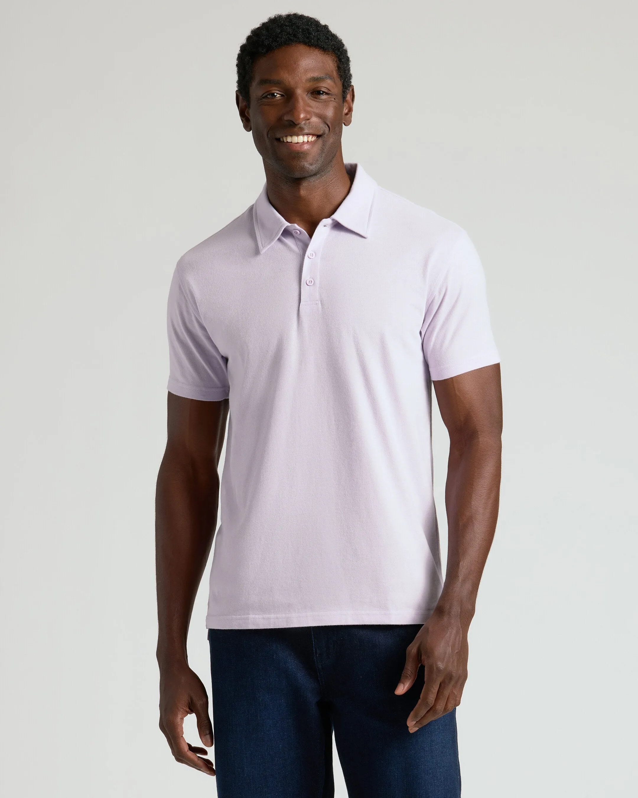 Heather Orchid Classic Polo sold by True Classic