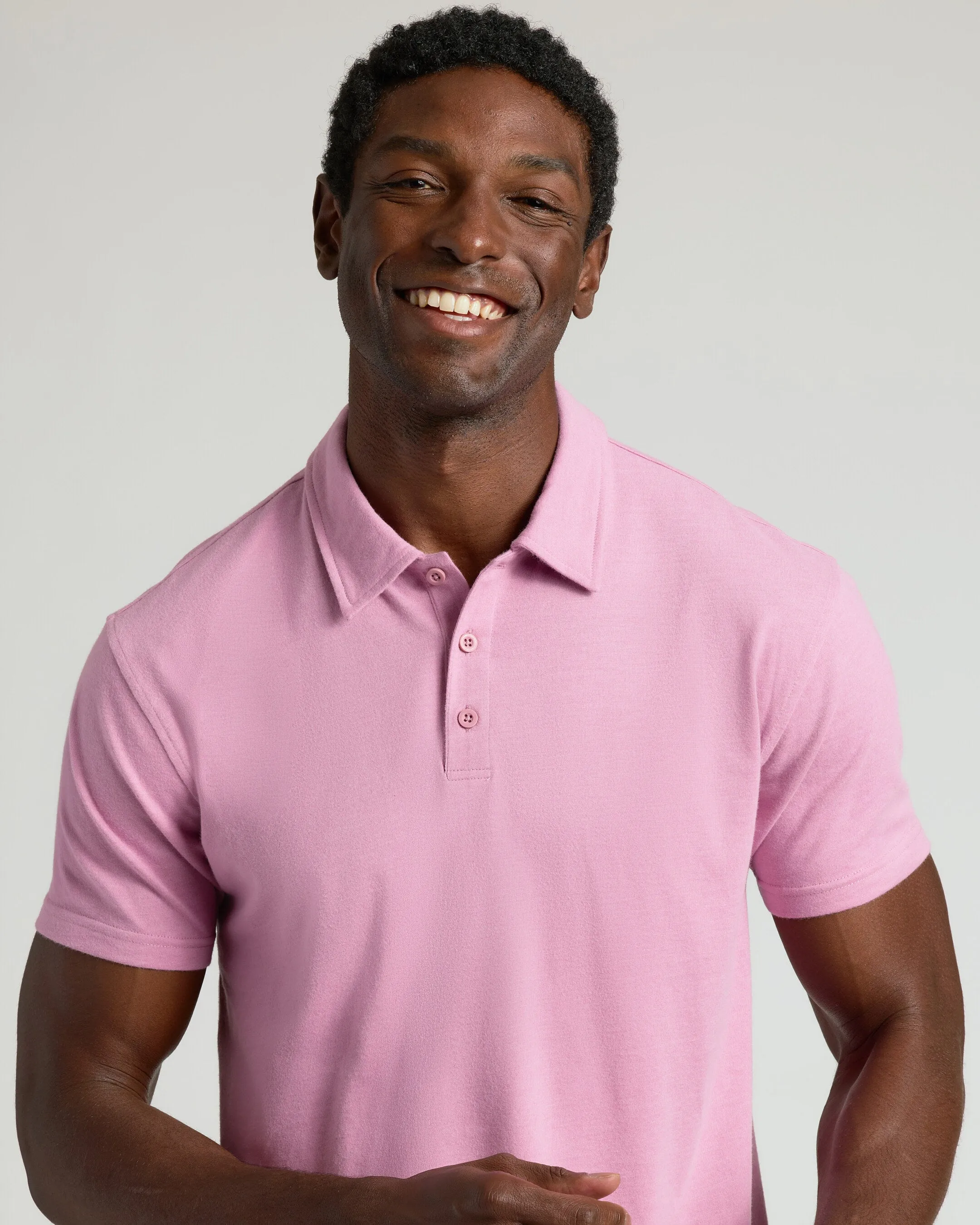 Heather Mauve Classic Polo sold by True Classic product image thumbnail 3