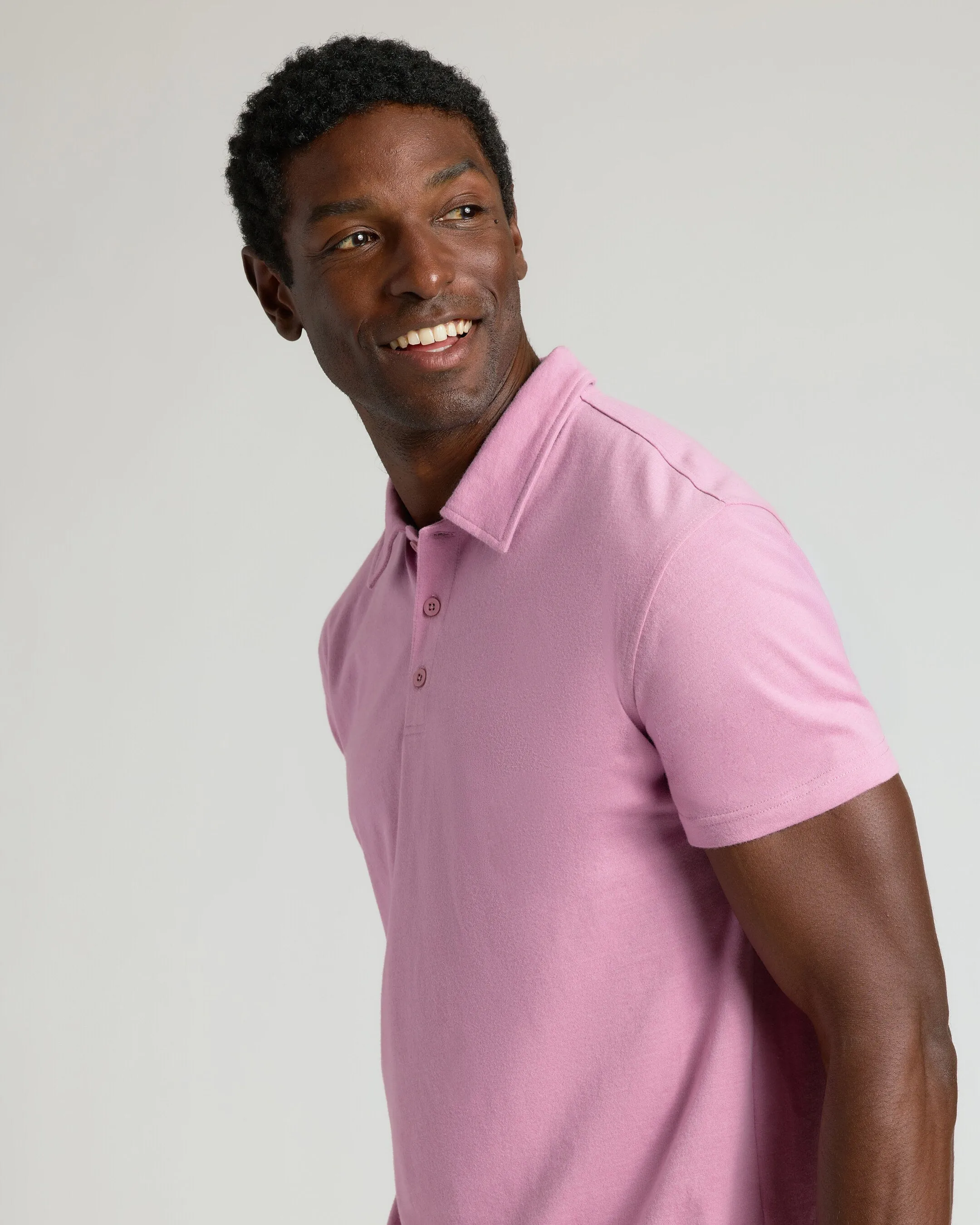 Heather Mauve Classic Polo sold by True Classic product image thumbnail 5