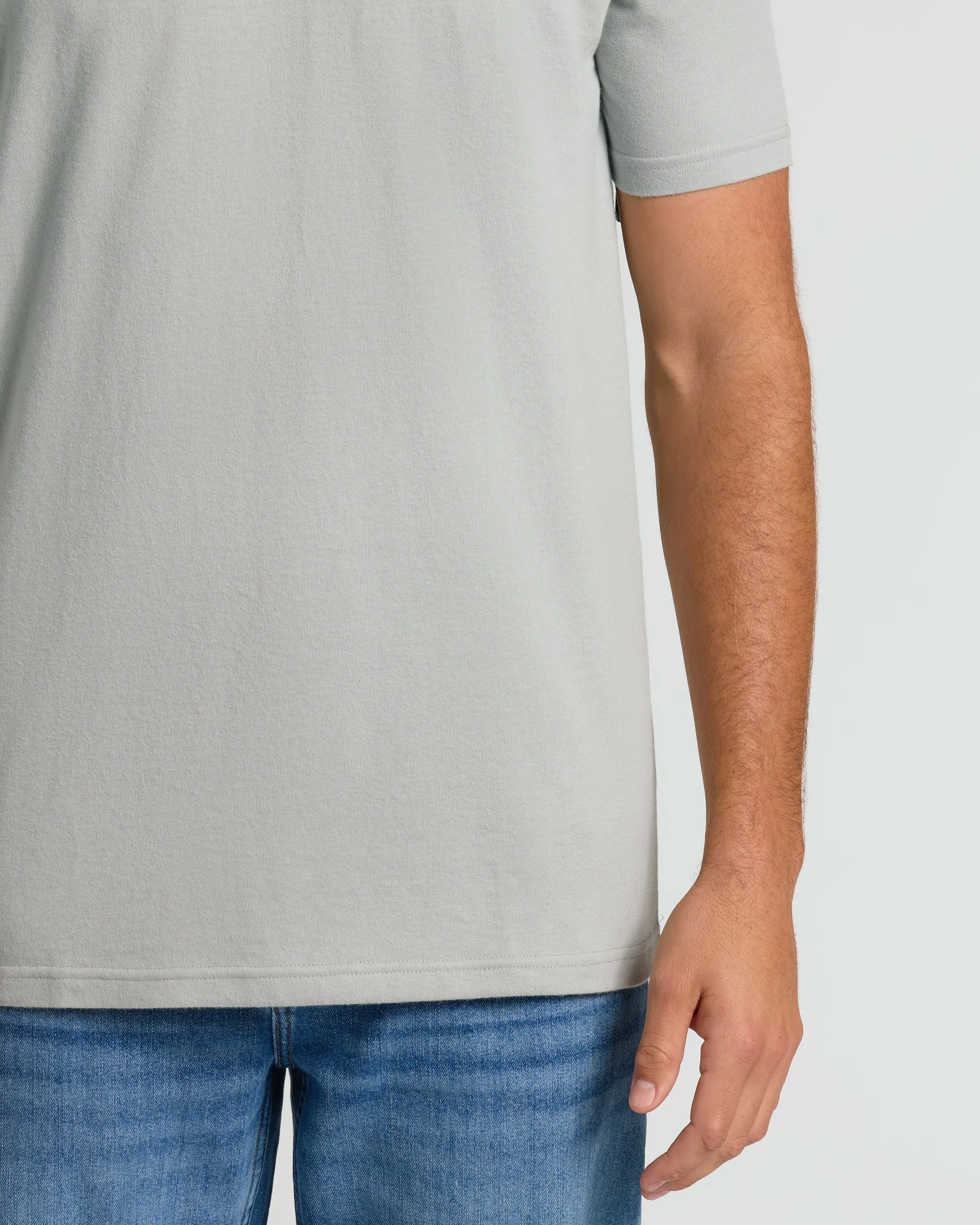 Steel Tall Straight Hem Crew Neck T-Shirt sold by True Classic product image thumbnail 5