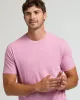 Heather Mauve Tall Straight Hem Crew Neck T-Shirt sold by True Classic