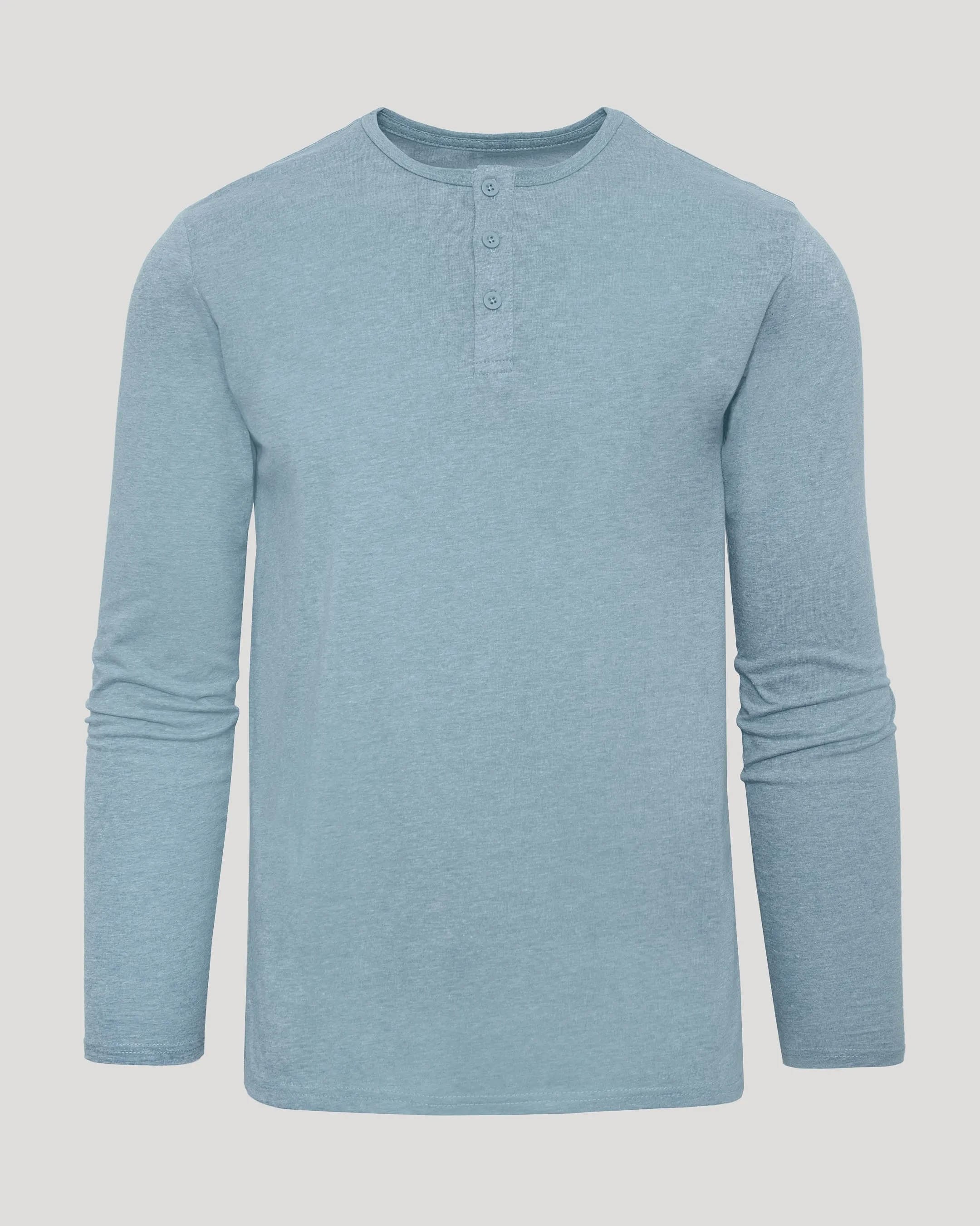 Heather Sapphire Classic Long Sleeve Henley sold by True Classic product image thumbnail 2