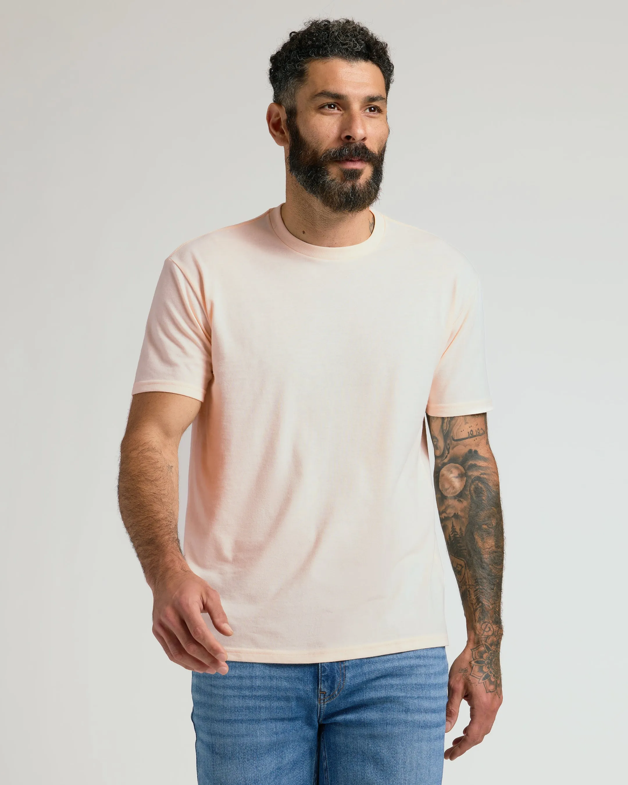 Coral Blush Classic Crew Neck sold by True Classic product image thumbnail 4