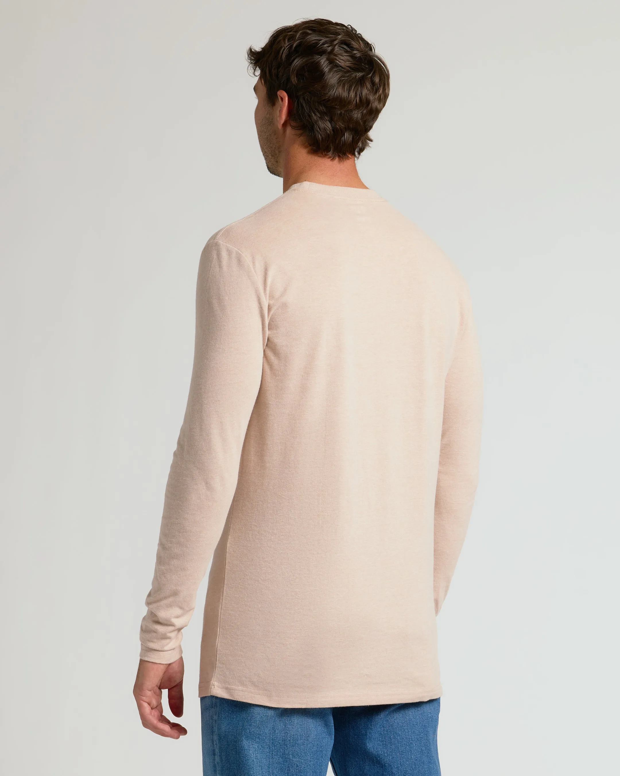Heather Camel Tall Long Sleeve T-Shirt sold by True Classic product image thumbnail 3