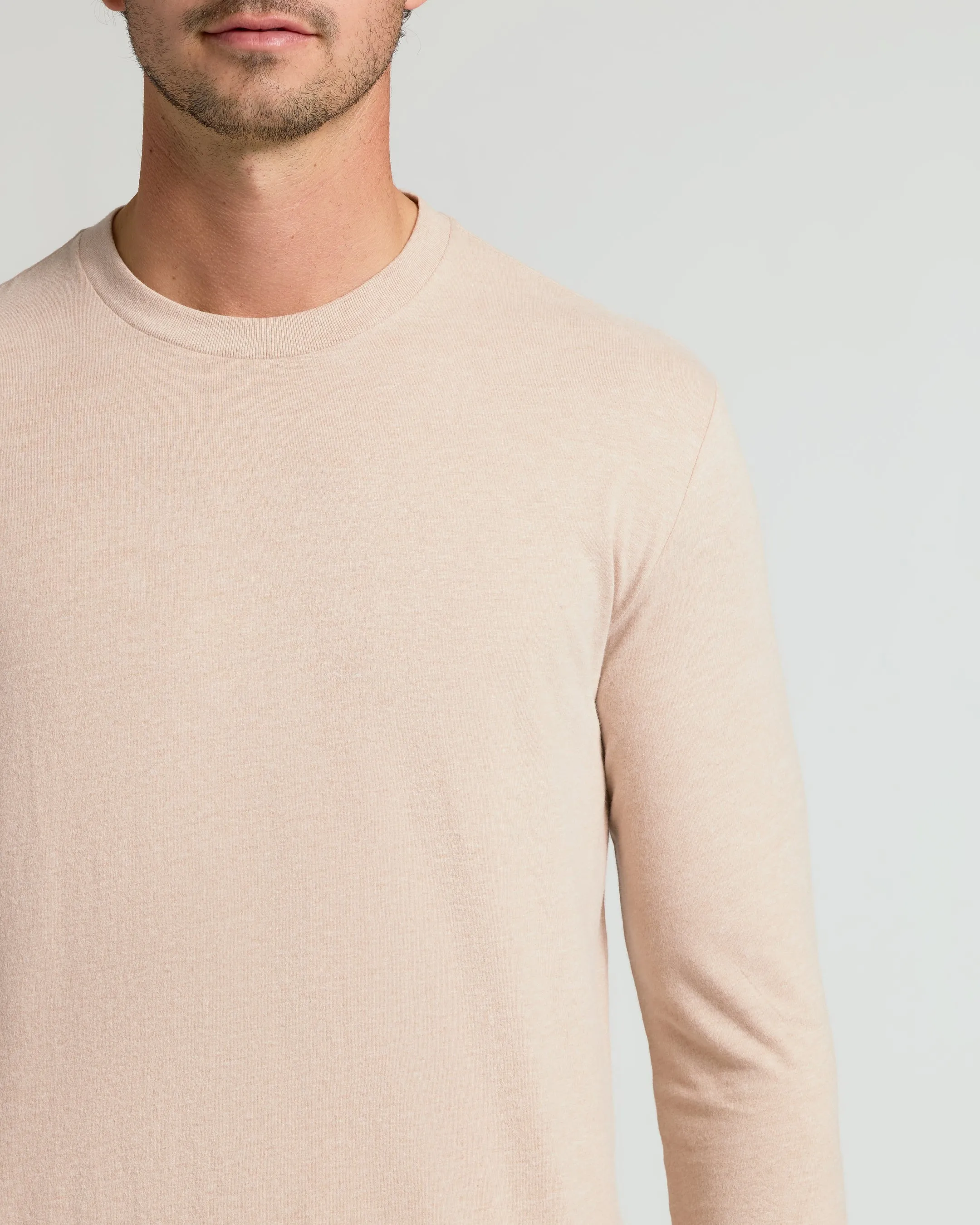 Heather Camel Tall Long Sleeve T-Shirt sold by True Classic product image thumbnail 5