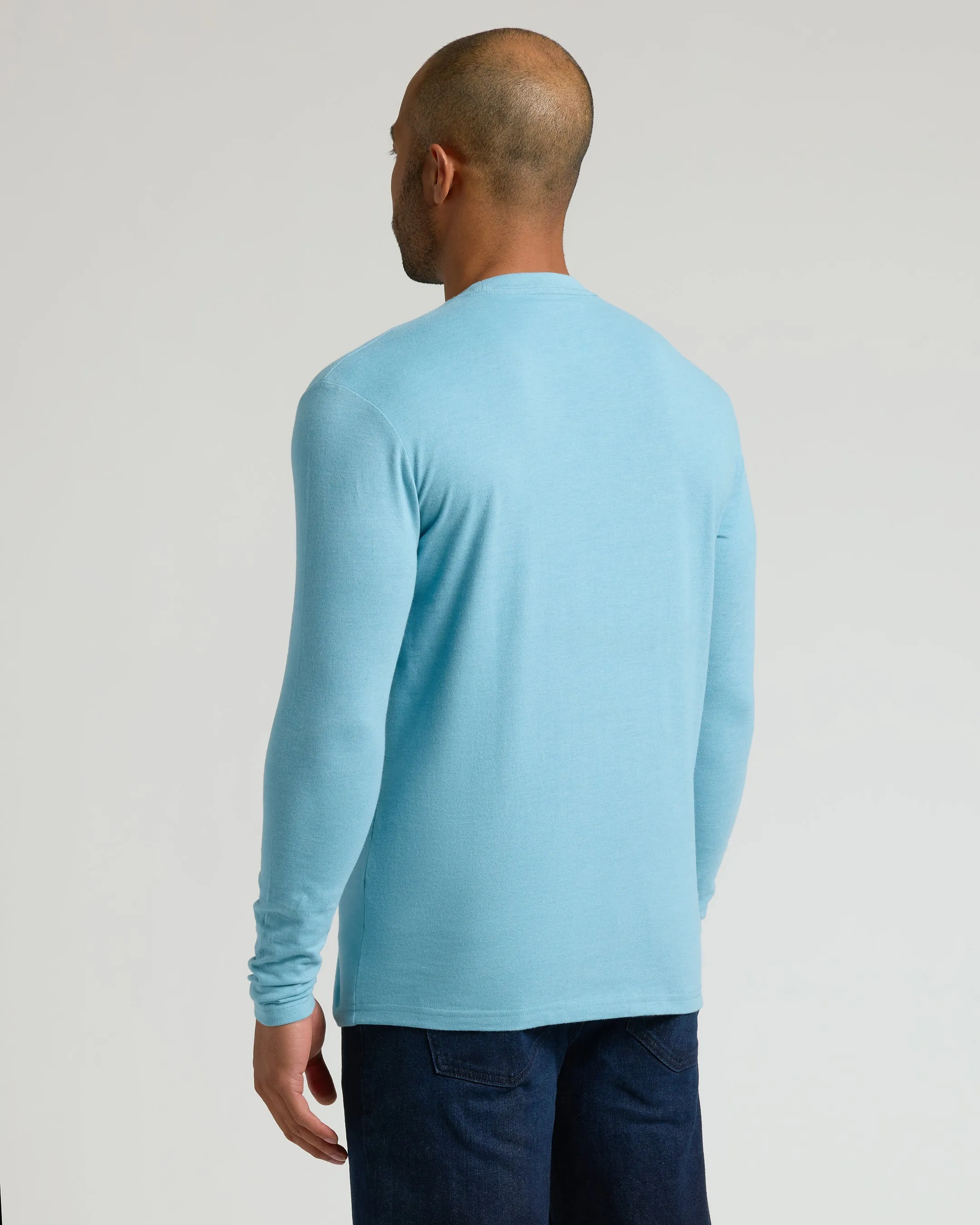 Heather Voyager Classic Long Sleeve Crew Neck sold by True Classic product image thumbnail 3