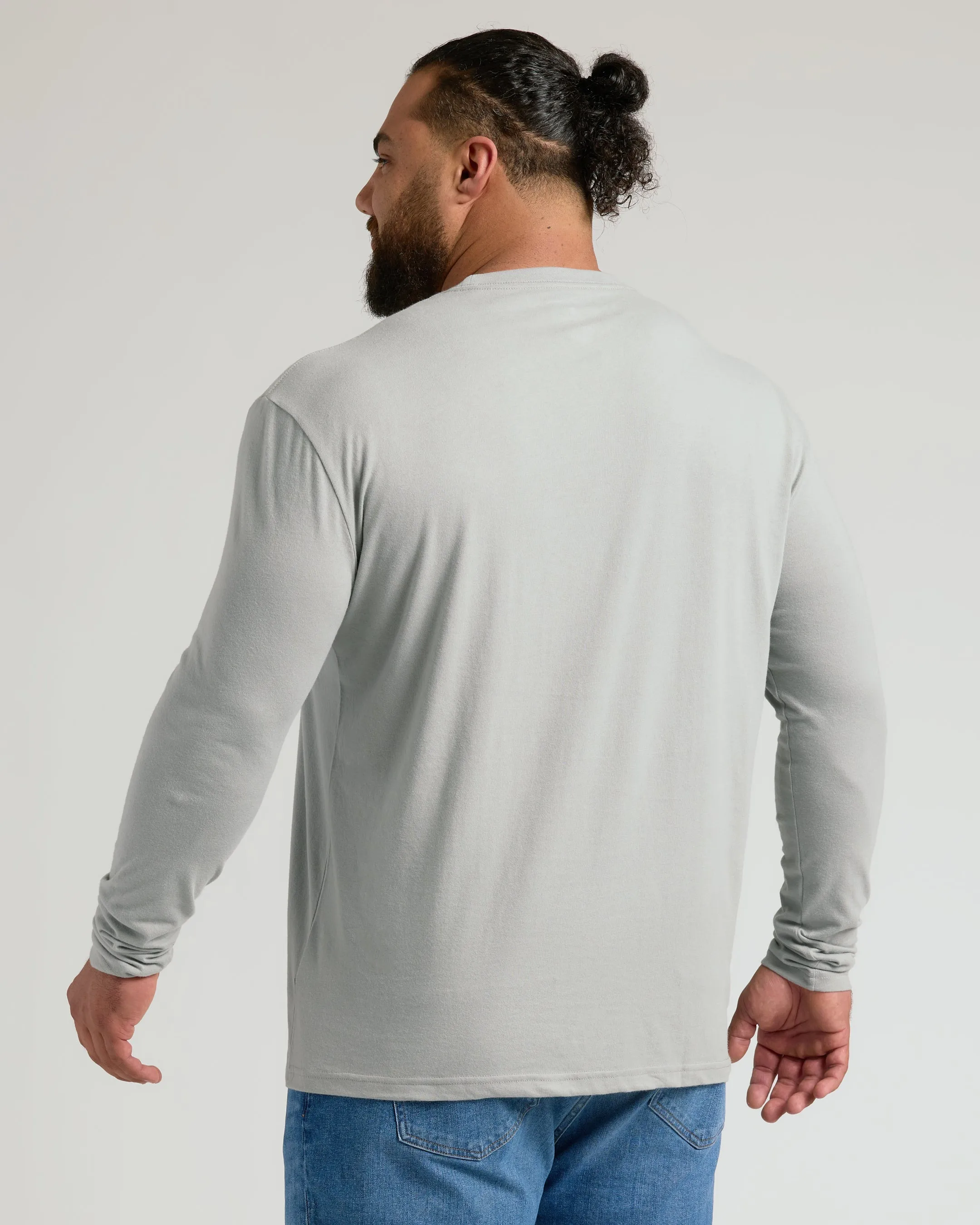 Steel Classic Long Sleeve Crew Neck sold by True Classic product image thumbnail 3