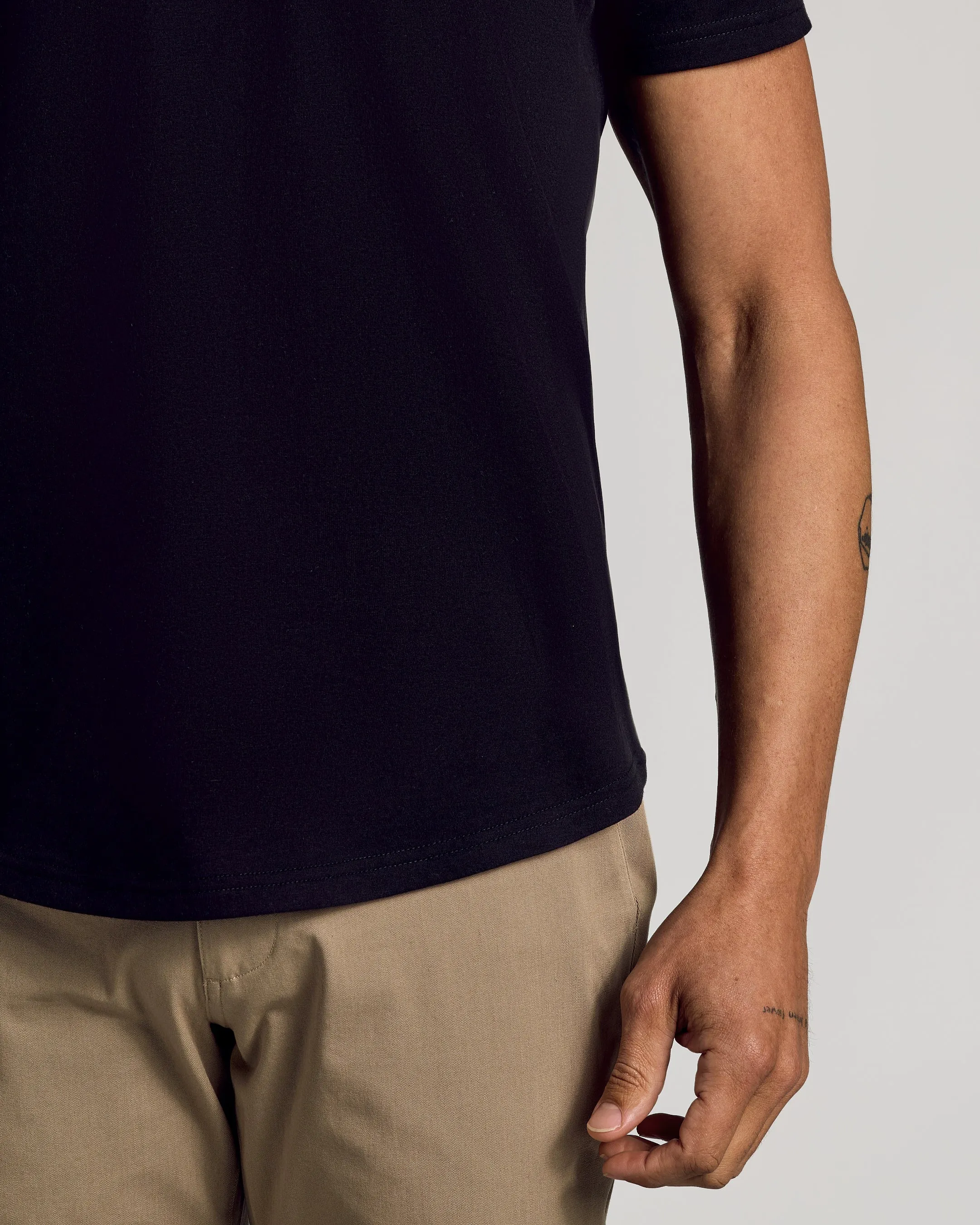 Black Curved Hem Classic Crew Neck 2-Pack sold by True Classic product image thumbnail 5