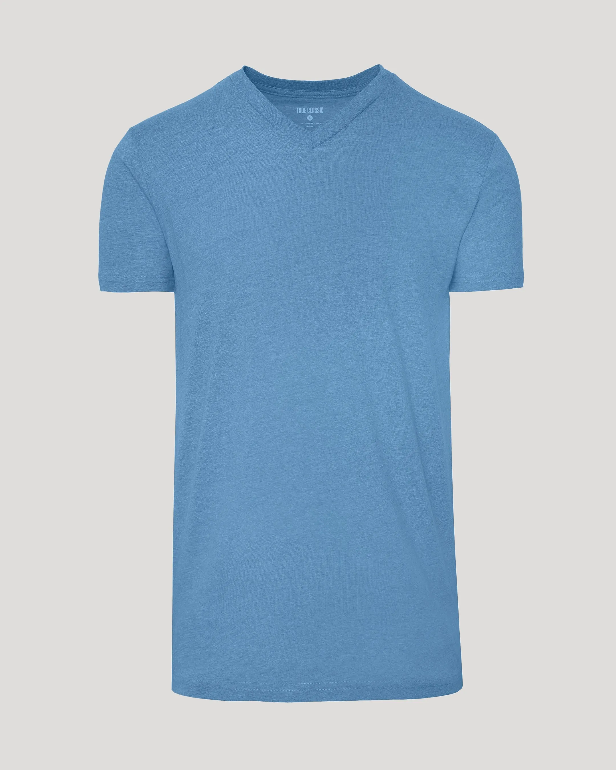 Dark Heather Blue Lake Tall Classic V-Neck sold by True Classic product image thumbnail 2