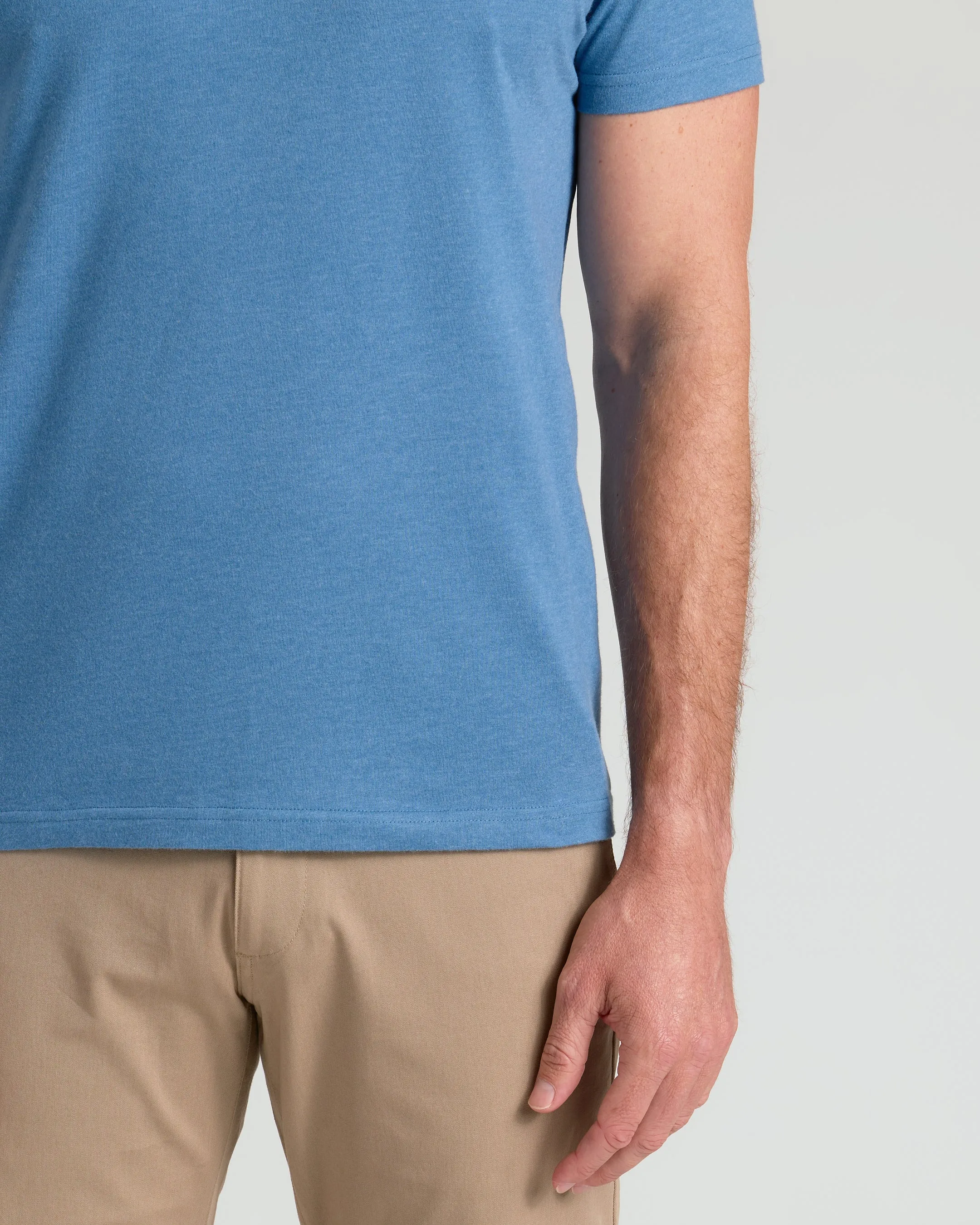 Dark Heather Blue Lake Classic Crew Neck sold by True Classic product image thumbnail 5