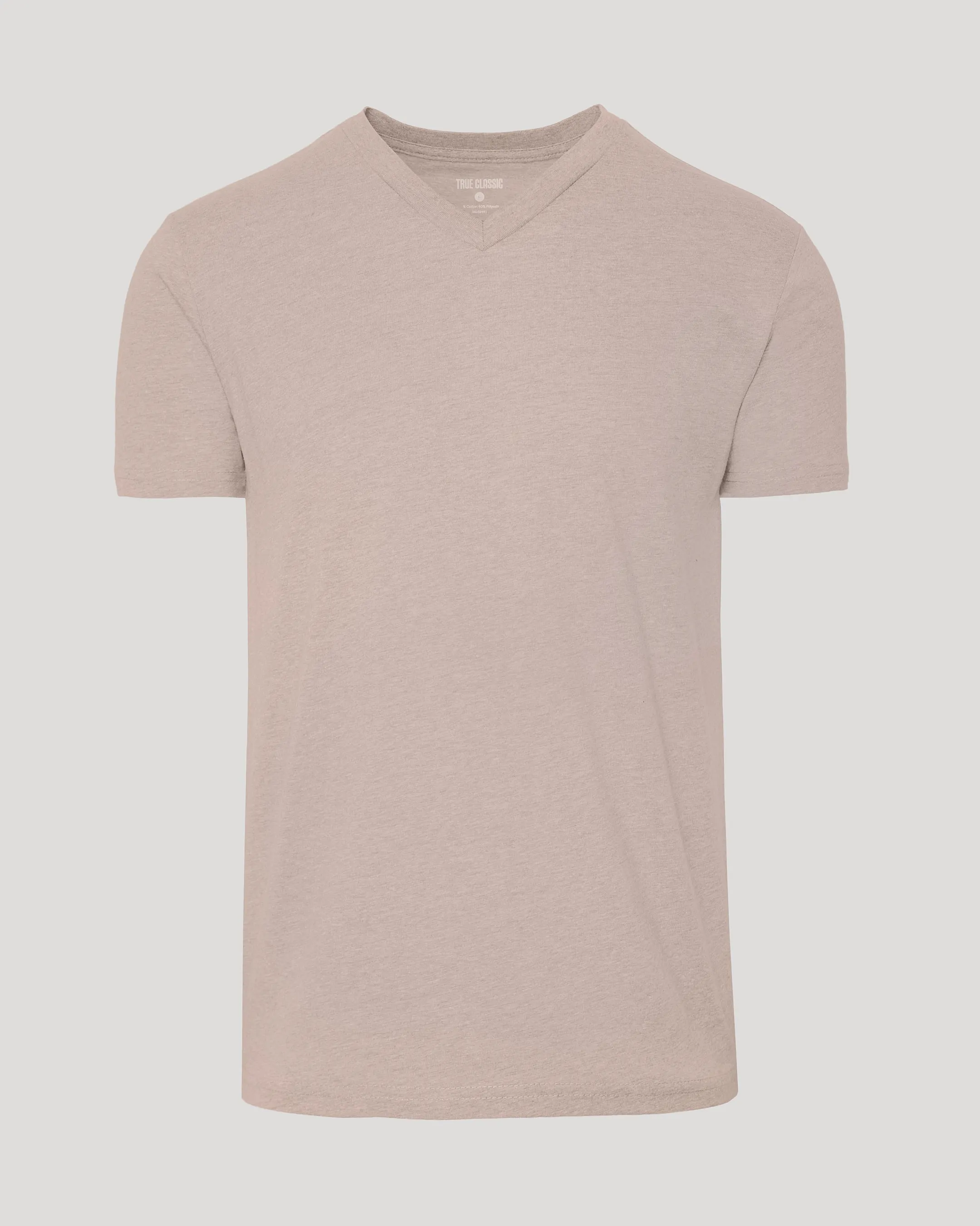 Light Heather Slate Mauve Classic V-Neck sold by True Classic product image thumbnail 2