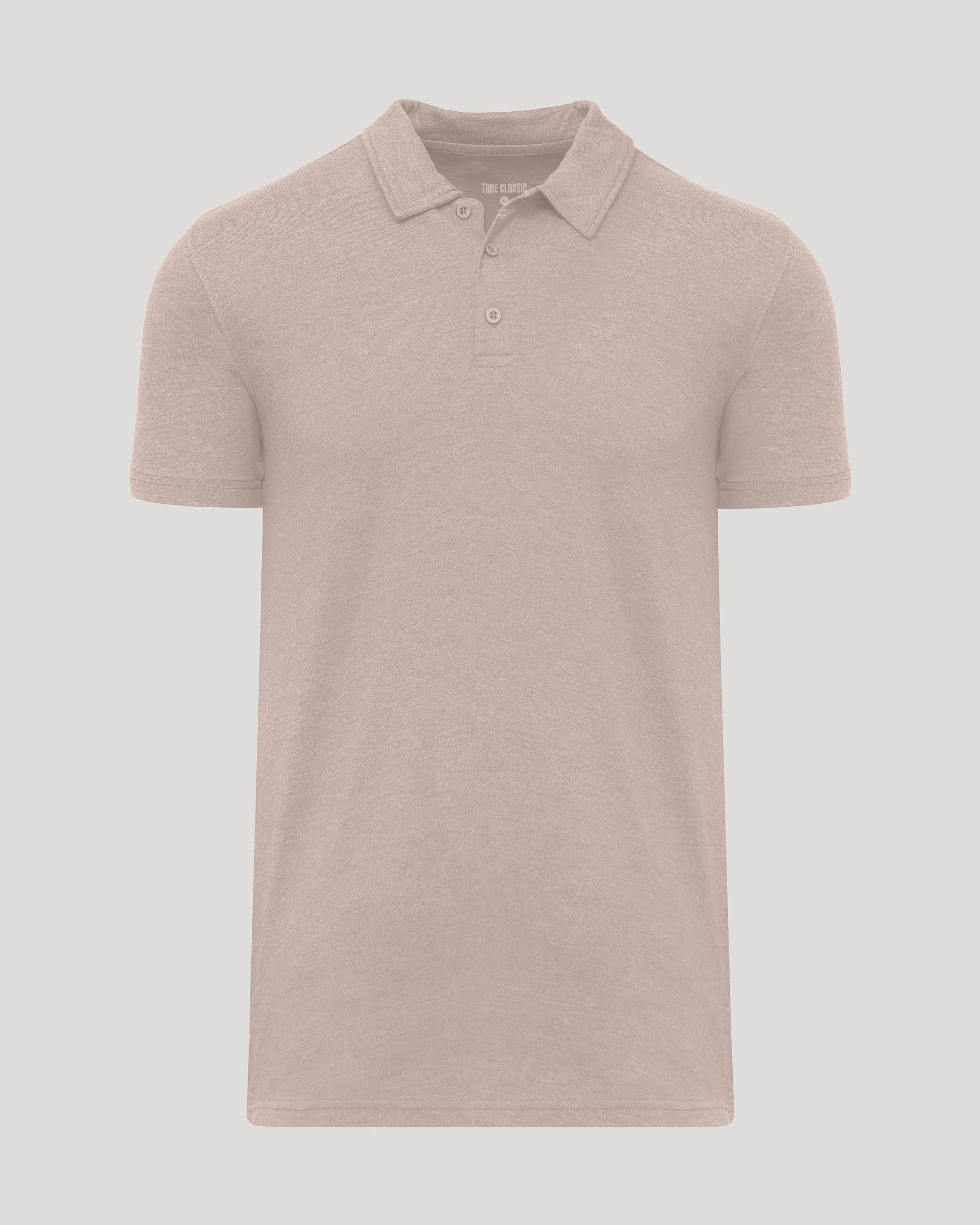 Light Heather Slate Mauve Short Sleeve Tall Polo sold by True Classic product image thumbnail 2