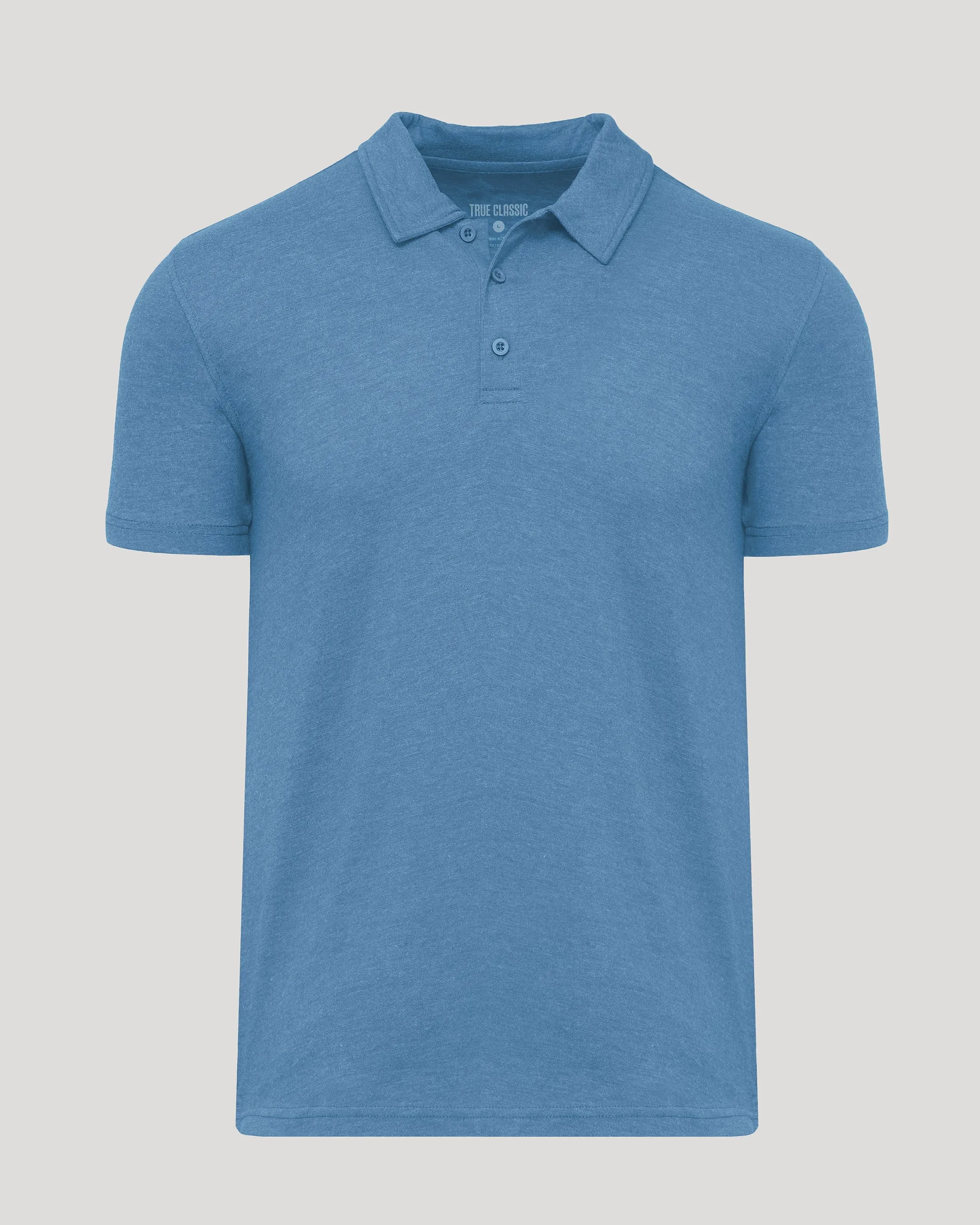 Dark Heather Blue Lake Classic Polo sold by True Classic product image thumbnail 2