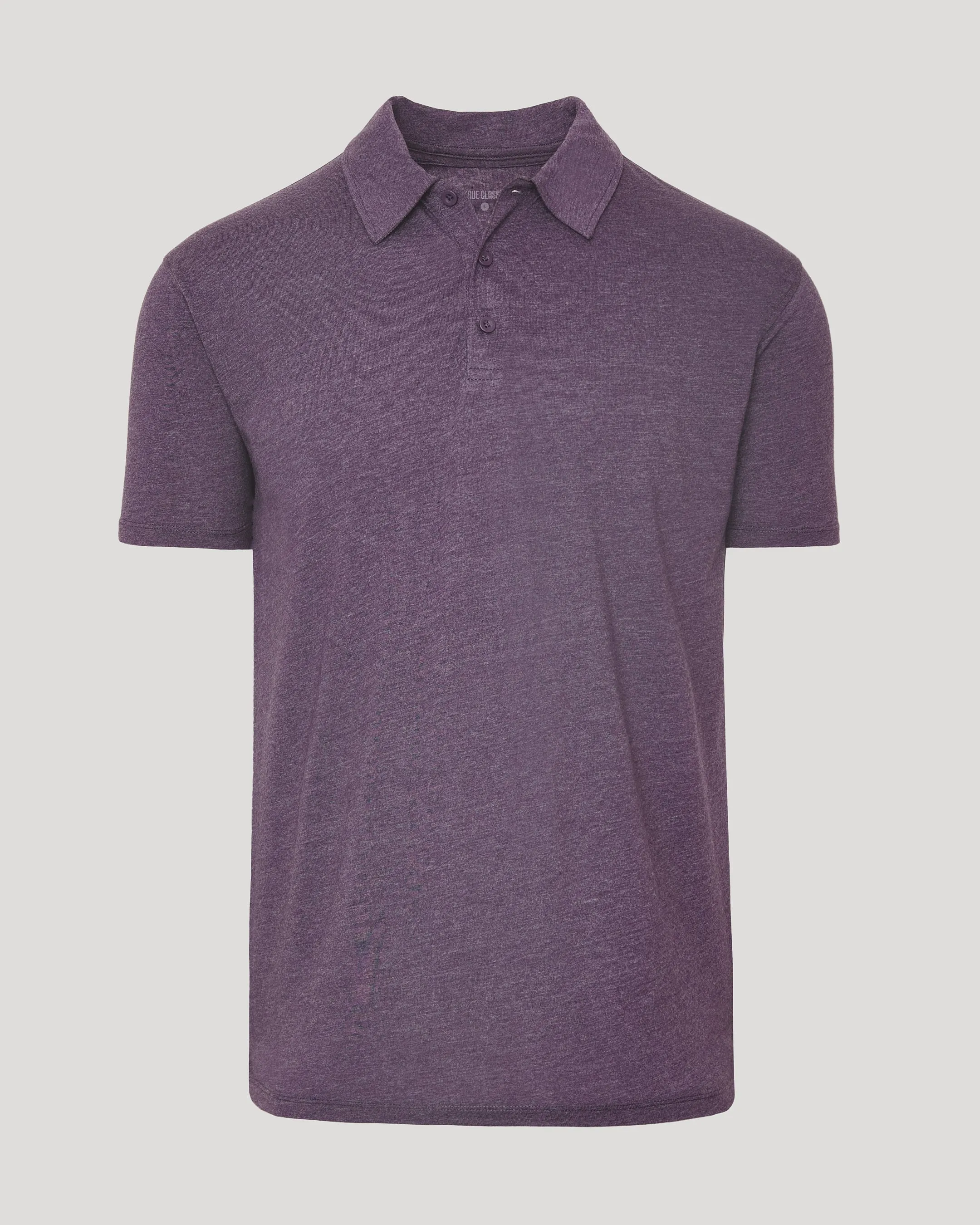 Dark Heather Plum Classic Polo sold by True Classic product image thumbnail 2