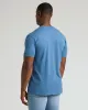 Dark Heather Blue Lake Tall Straight Hem Crew Neck T-Shirt sold by True Classic