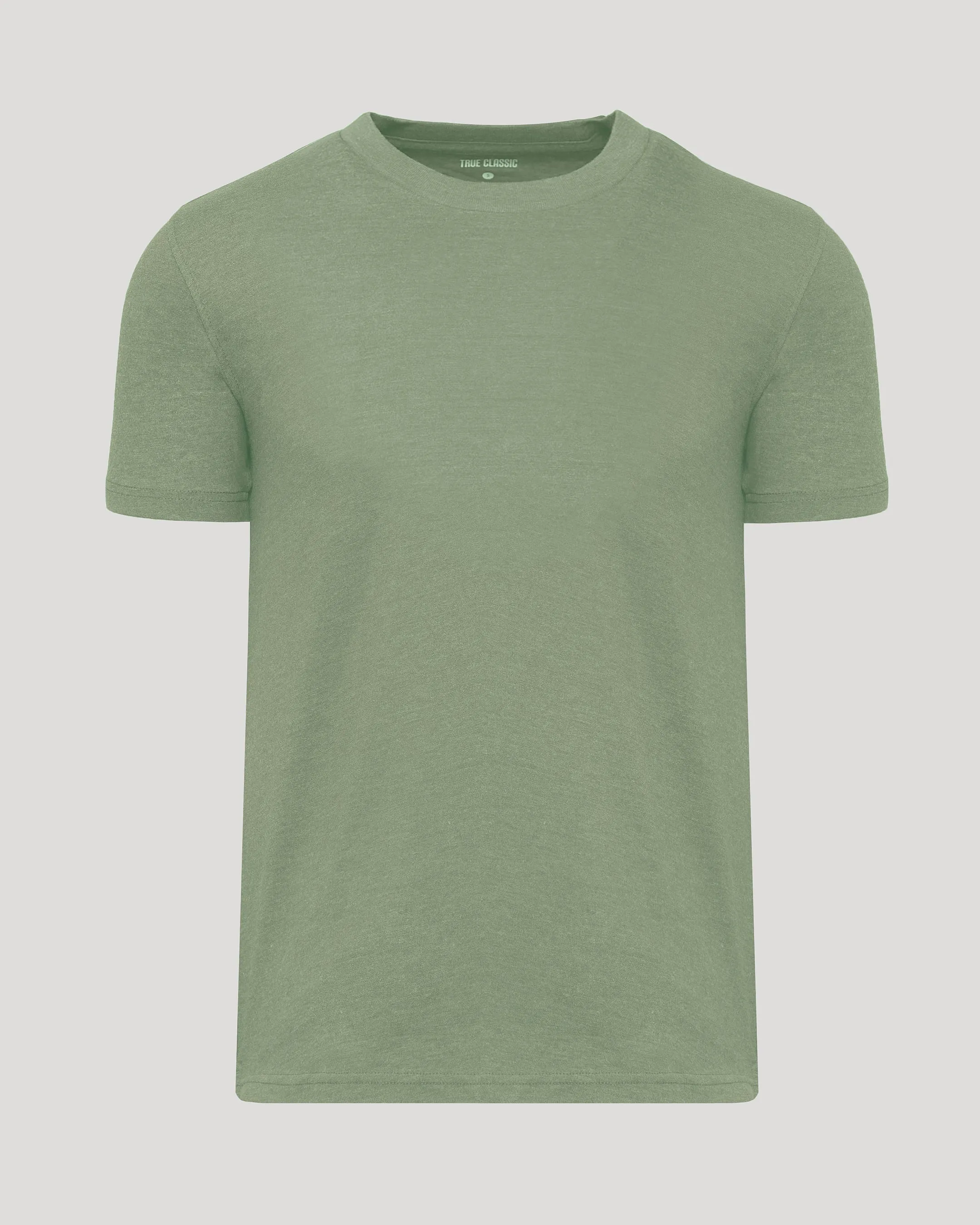 Dark Heather Bay Green Classic Crew Neck sold by True Classic product image thumbnail 2