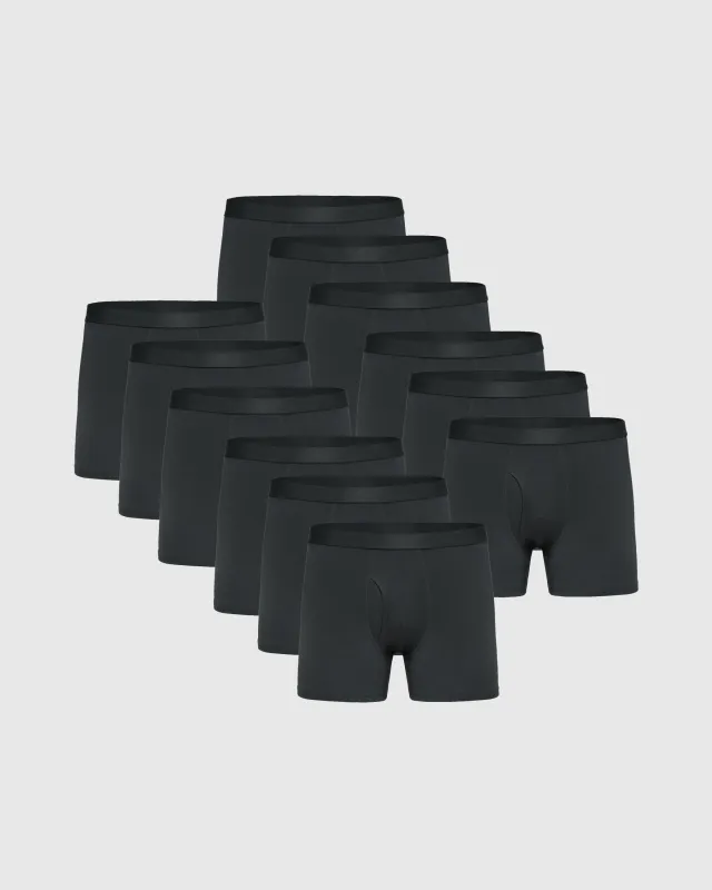 Carbon Boxer Trunks W/ Fly 12-Pack sold by True Classic