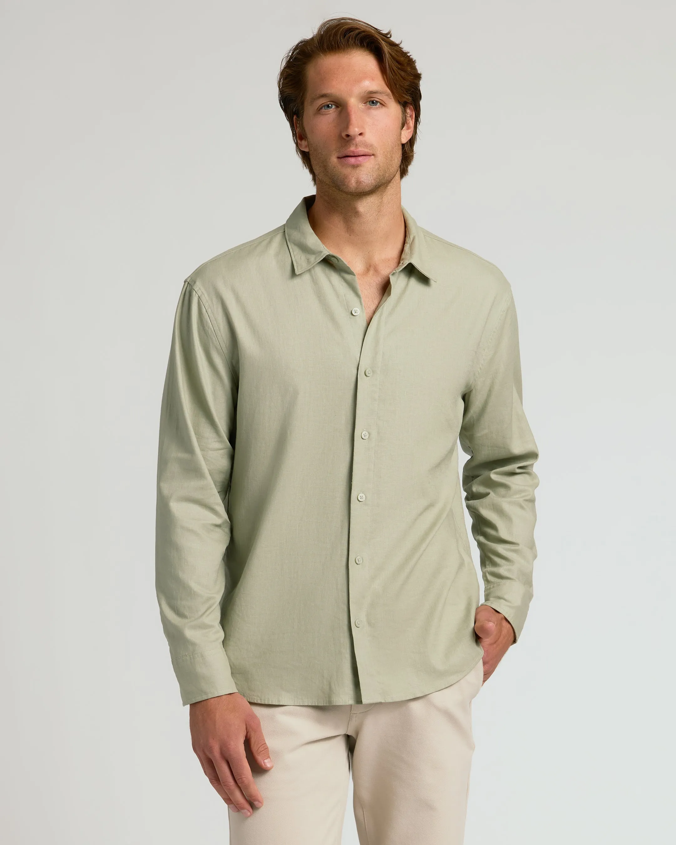 The Staple Long Sleeve Linen Shirt 3-Pack sold by True Classic product image thumbnail 4
