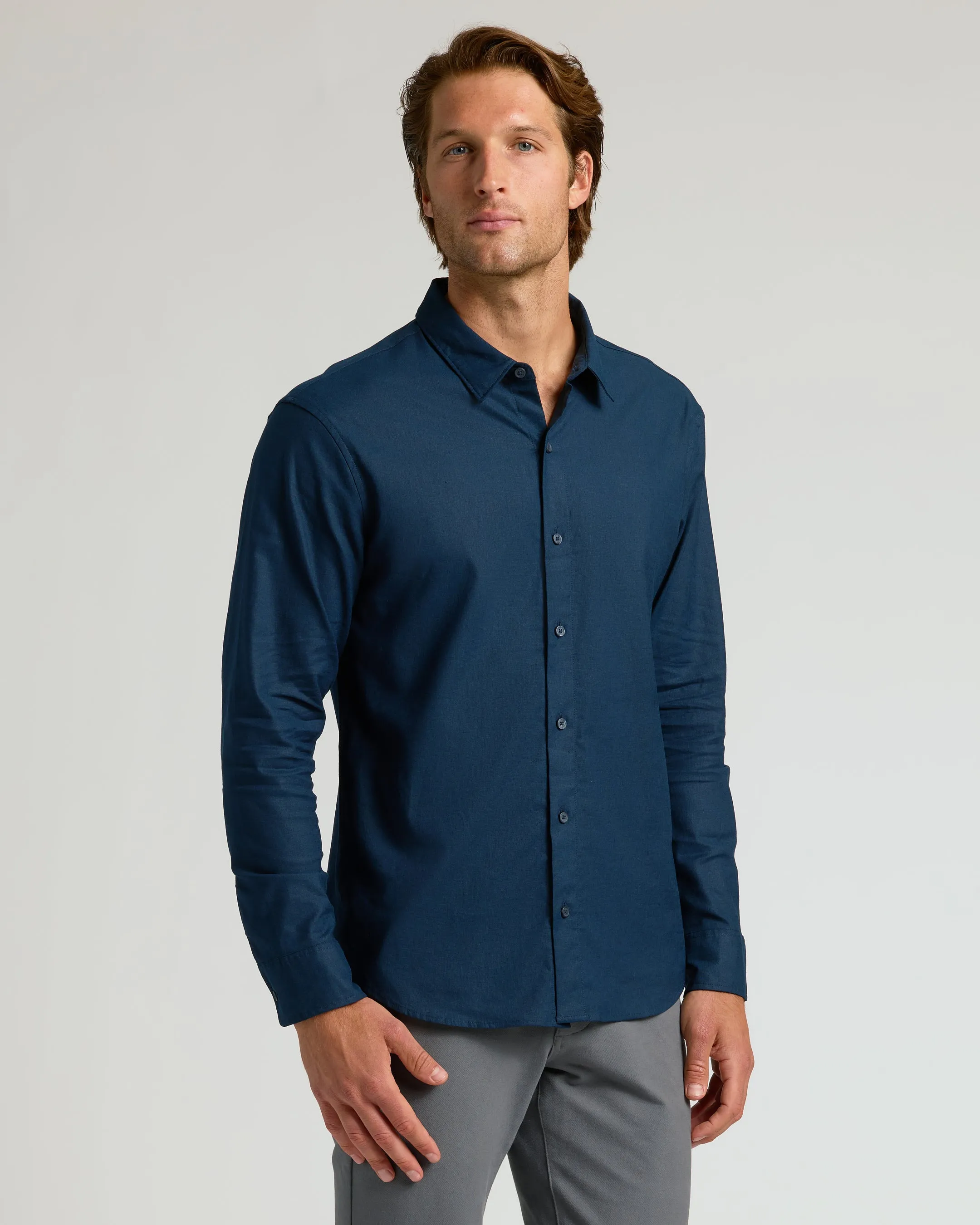 The Standard Long Sleeve Linen Shirt 3-Pack sold by True Classic product image thumbnail 2