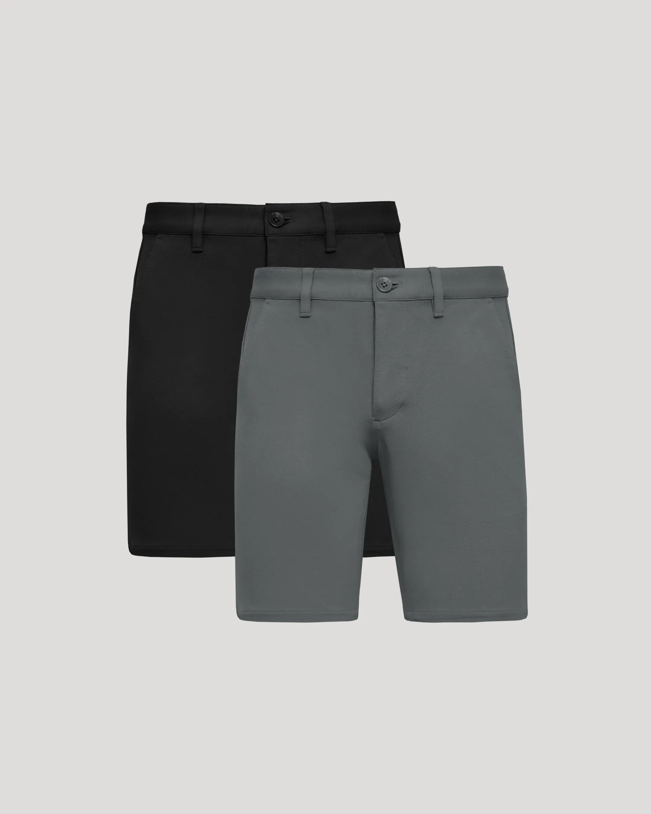 9" Black & Carbon Chino Shorts 2-Pack sold by True Classic
