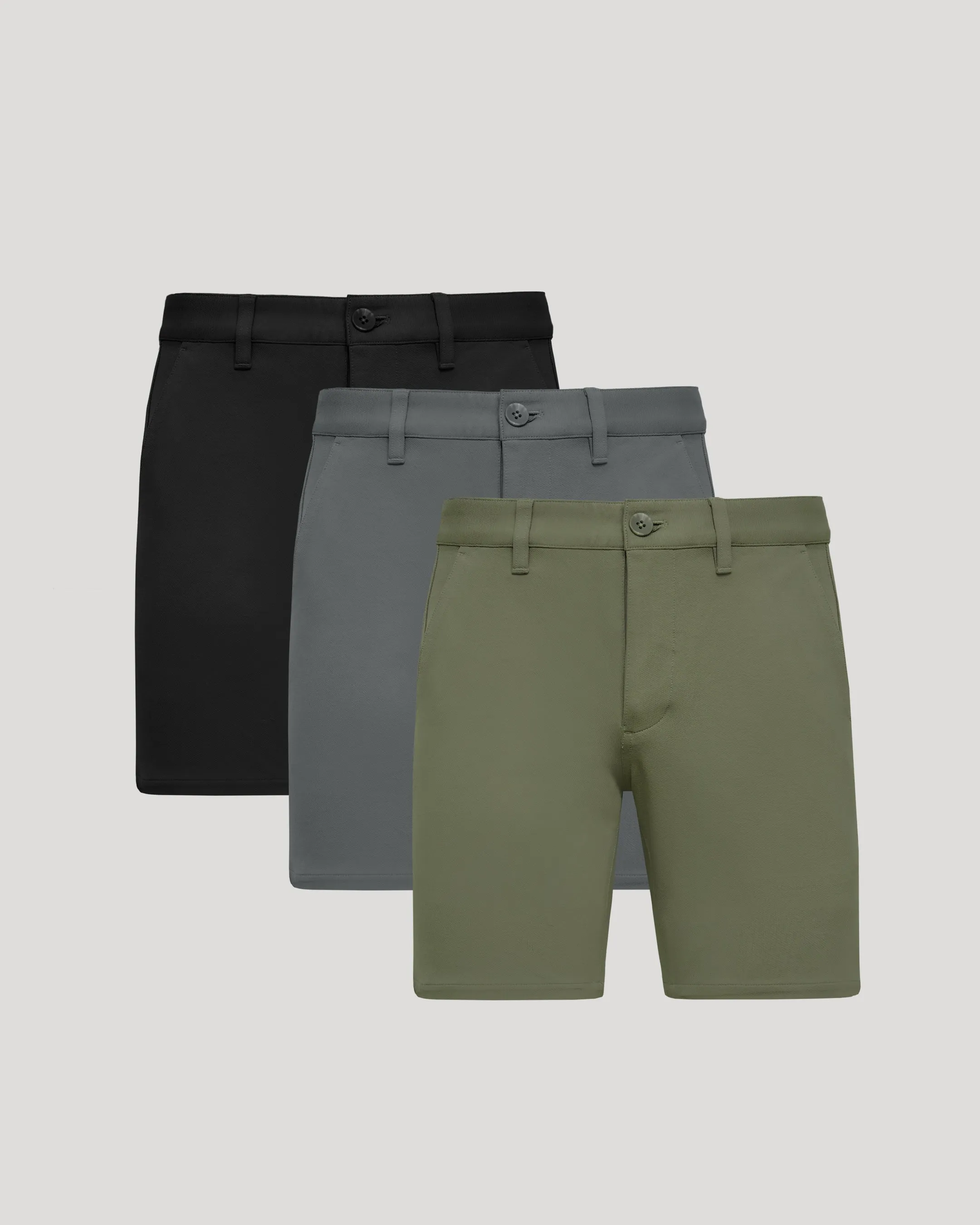 The Timeless 9" Chino Shorts 3-Pack sold by True Classic