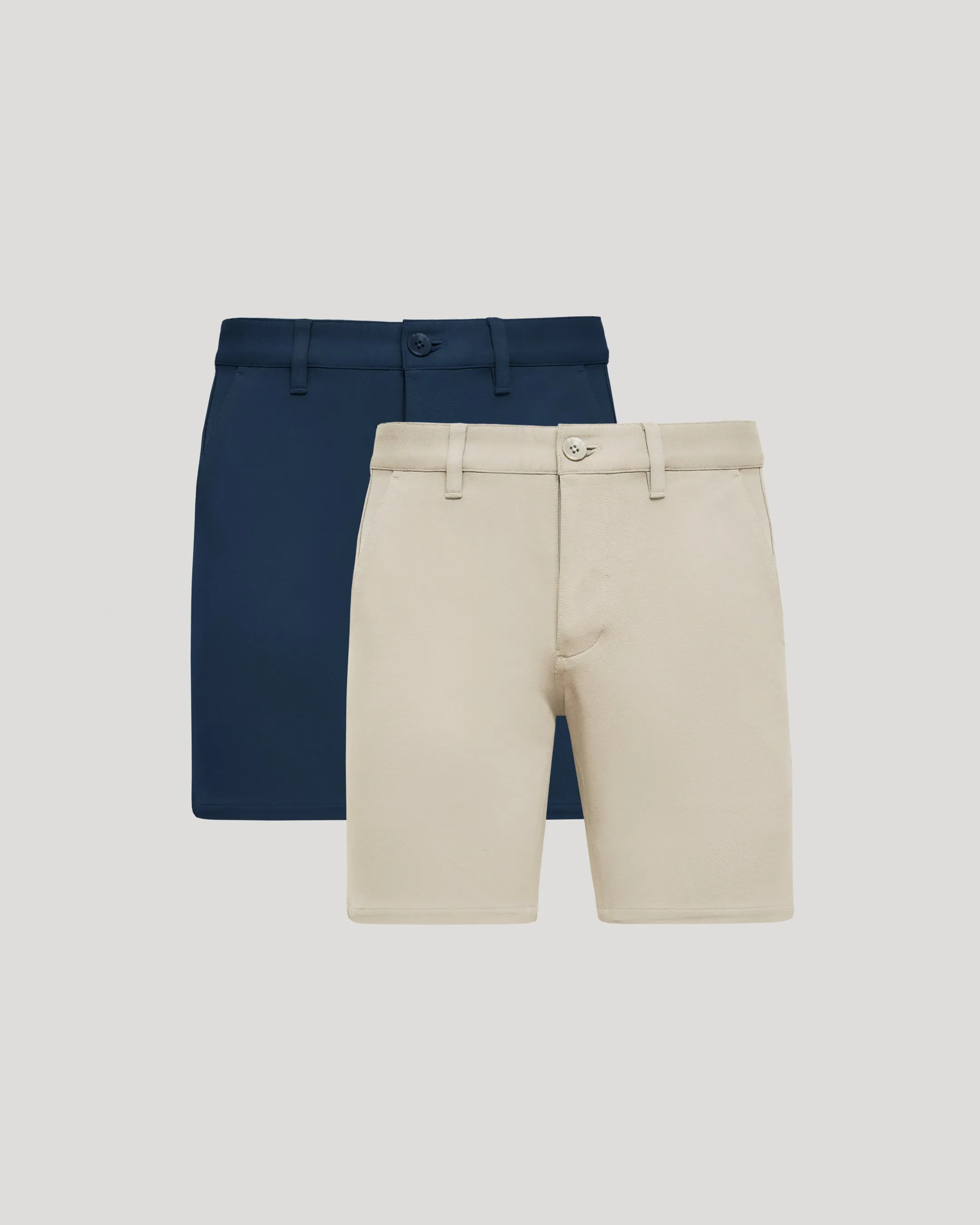 7" Sandstone & Navy Chino Shorts 2-Pack sold by True Classic