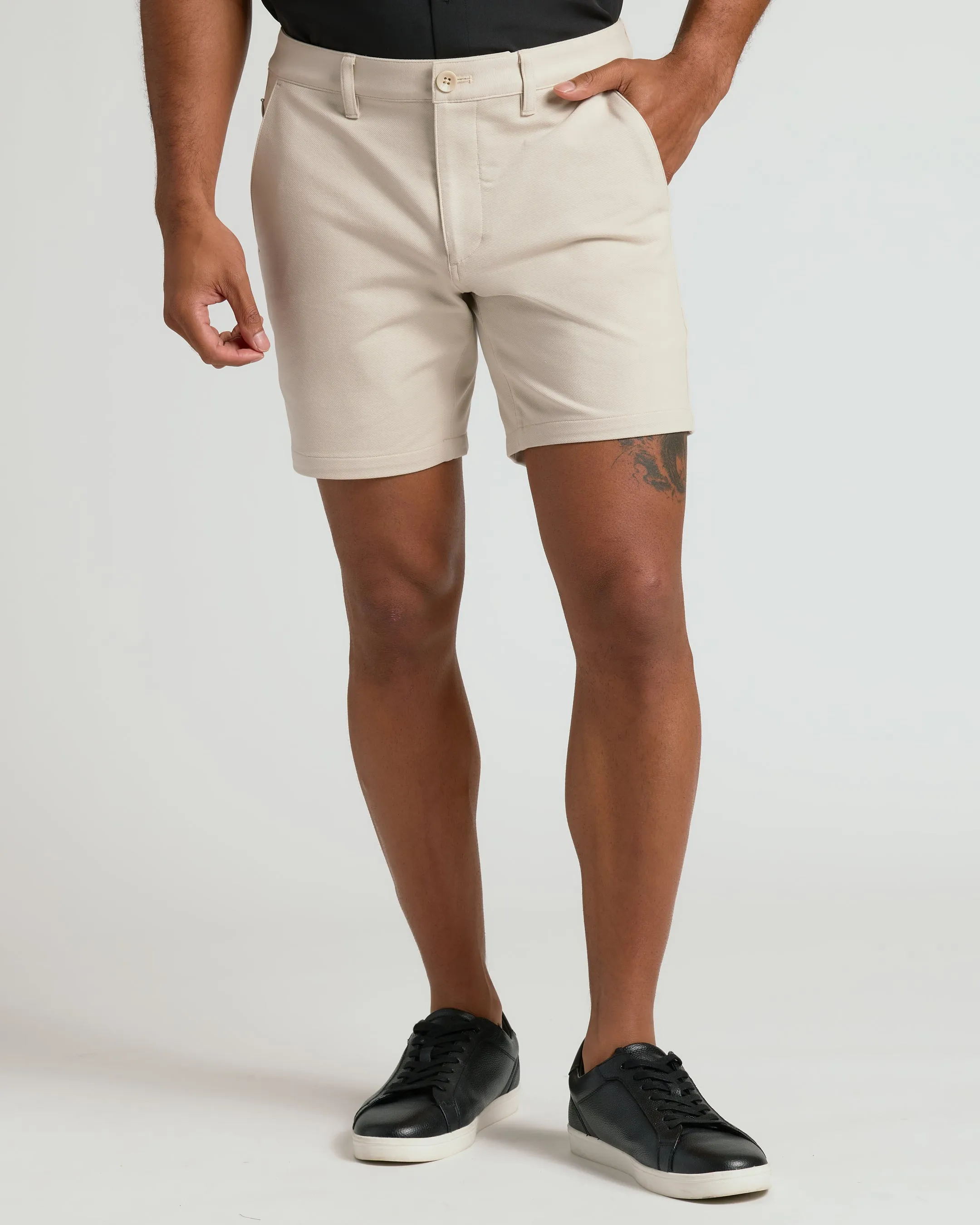 7" Sandstone & Navy Chino Shorts 2-Pack sold by True Classic product image thumbnail 3