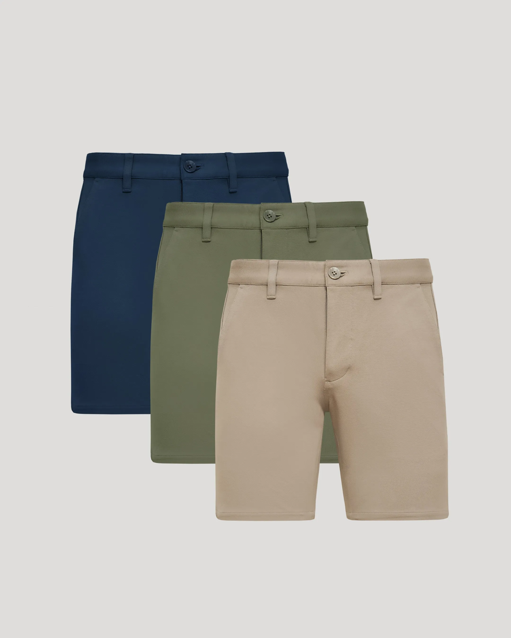 The Staple 7" Chino Shorts 3-Pack sold by True Classic