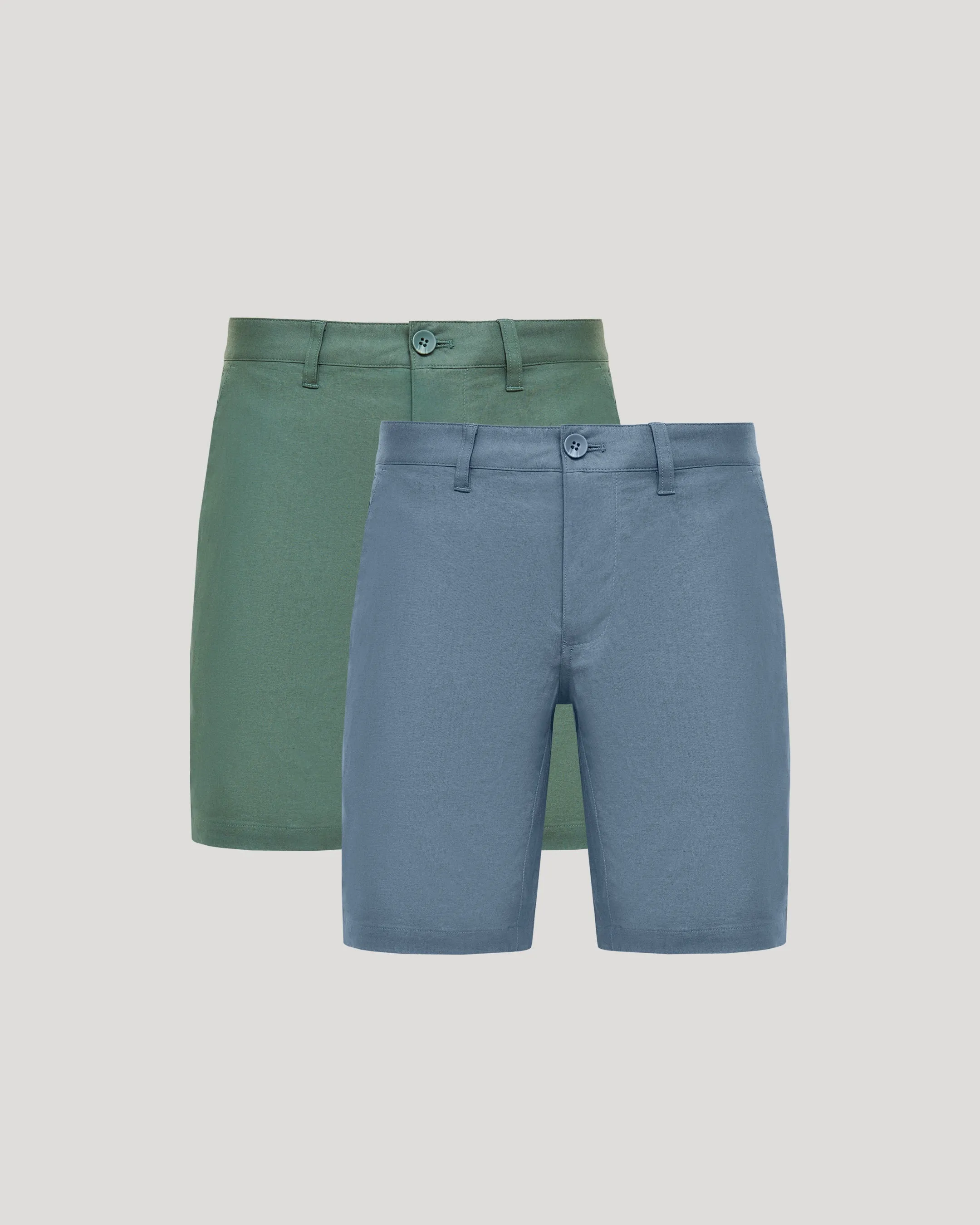 9" Fiord & Moss Linen Shorts 2-Pack sold by True Classic